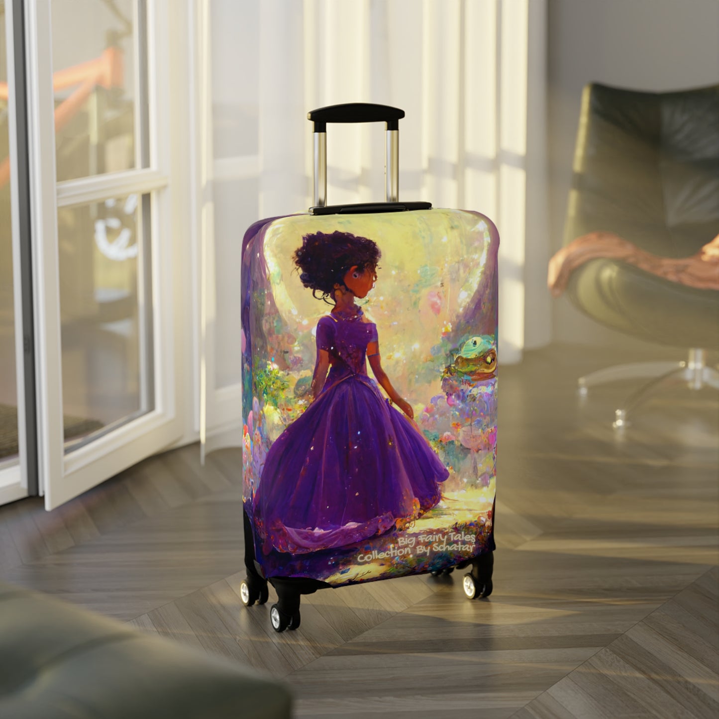 Big Fairy Tales By Schatar Princess And The Frog Prince Luggage Cover