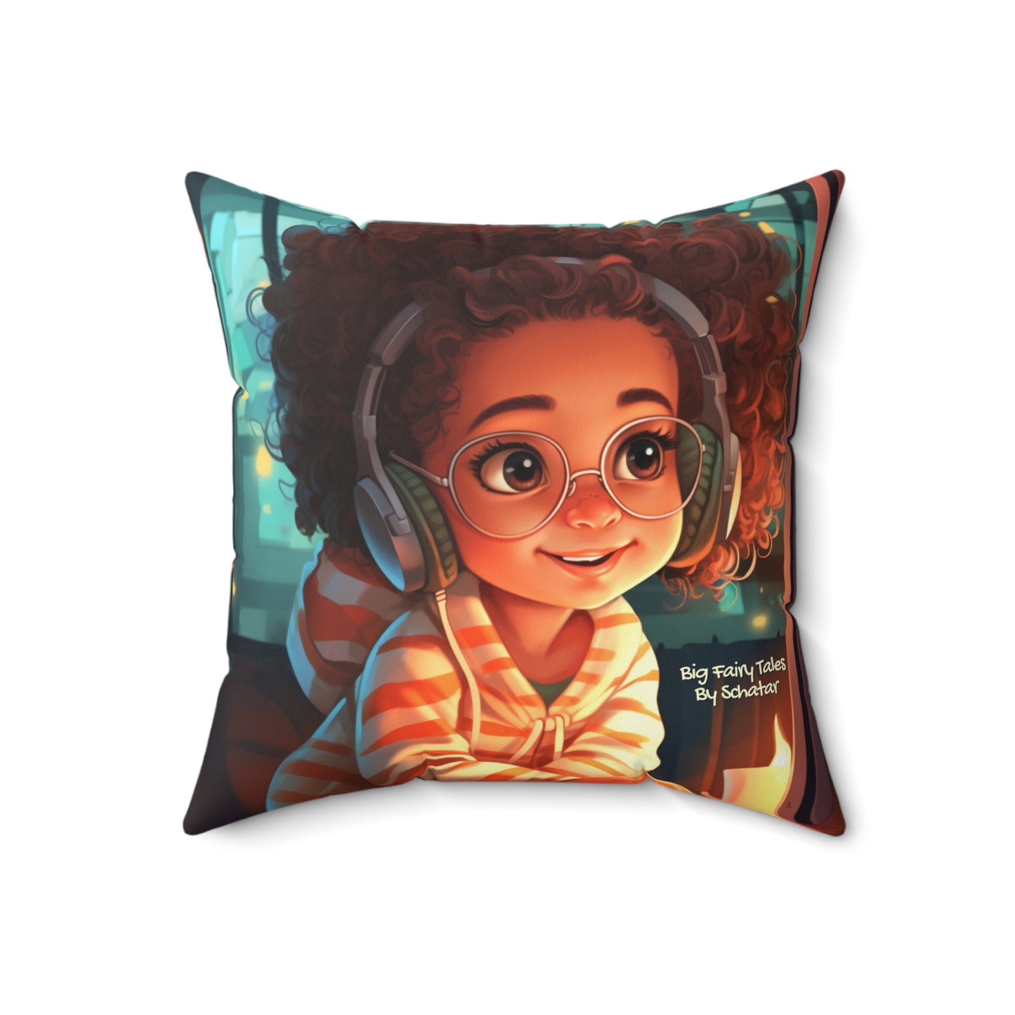 Multimedia Producer - Big Little Professionals Plush Pillow 17 From Big Fairy Tales By Schatar
