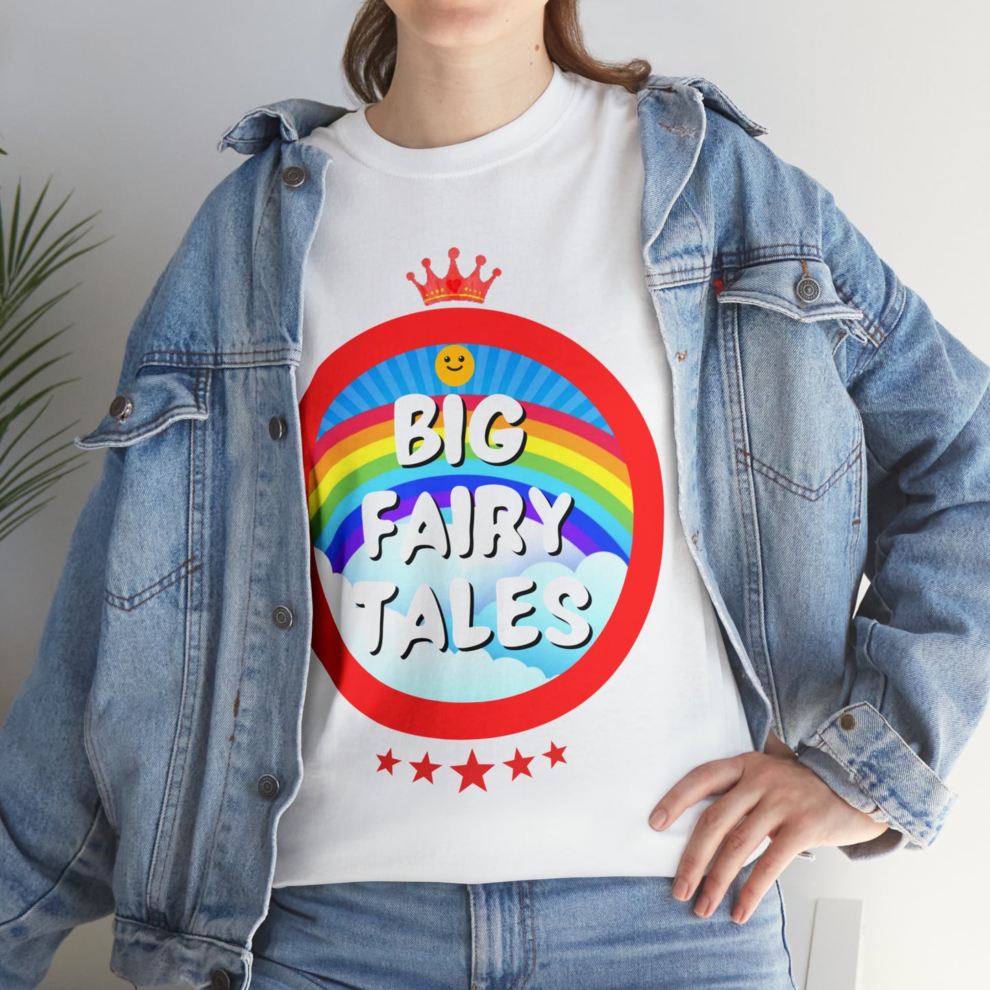 Big Fairy Tales By Schatar Original Design Heavy Cotton Tee