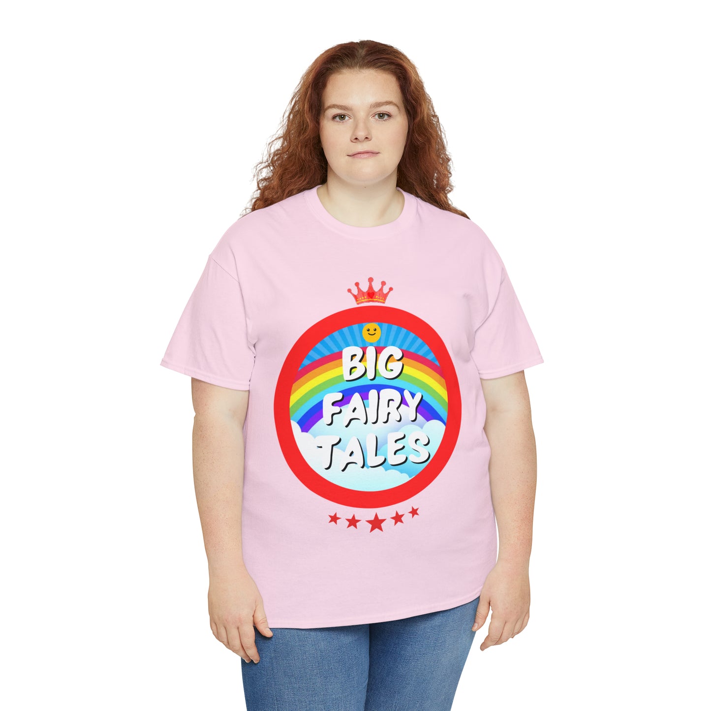 Big Fairy Tales By Schatar Original Design Heavy Cotton Tee