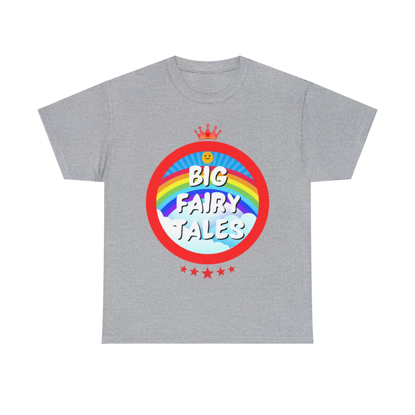 Big Fairy Tales By Schatar Original Design Heavy Cotton Tee