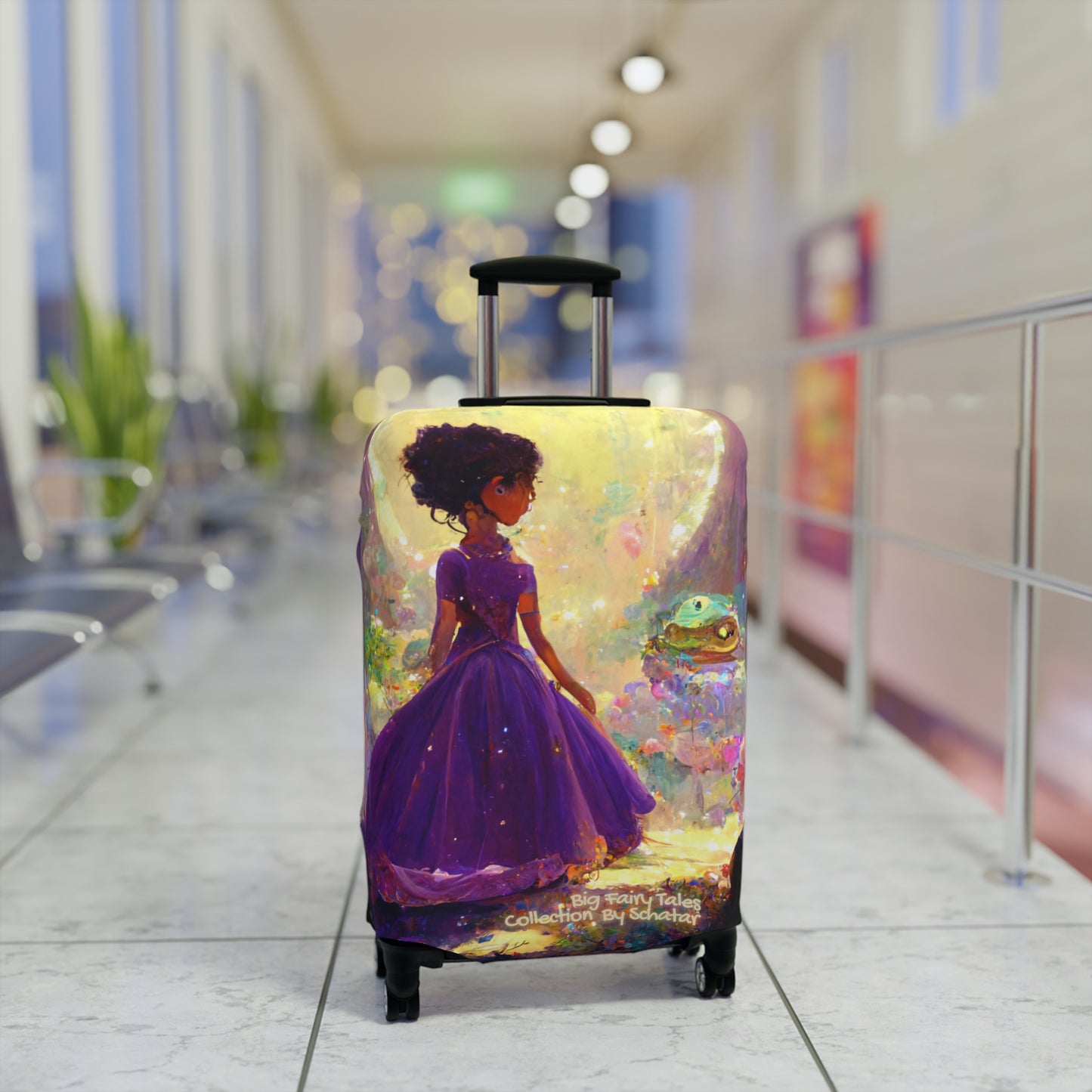 Big Fairy Tales By Schatar Princess And The Frog Prince Luggage Cover