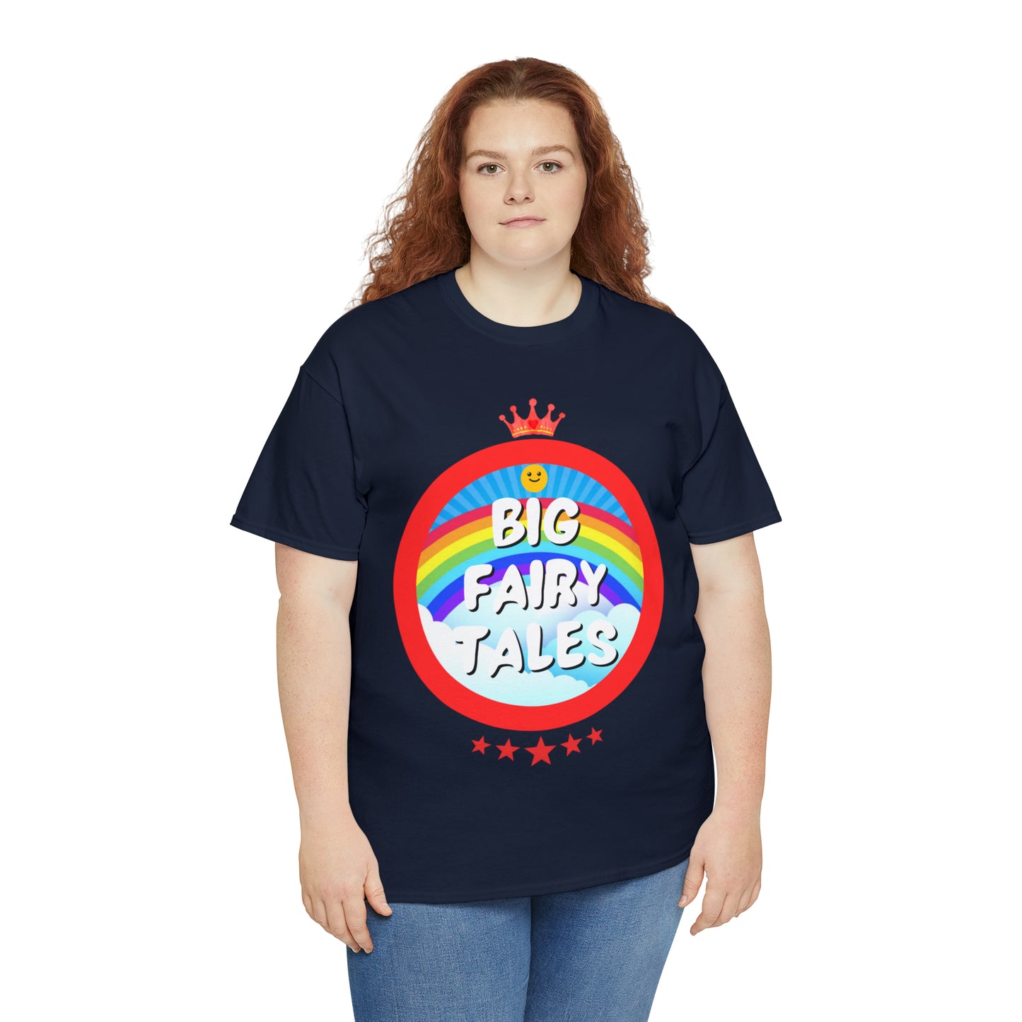 Big Fairy Tales By Schatar Original Design Heavy Cotton Tee