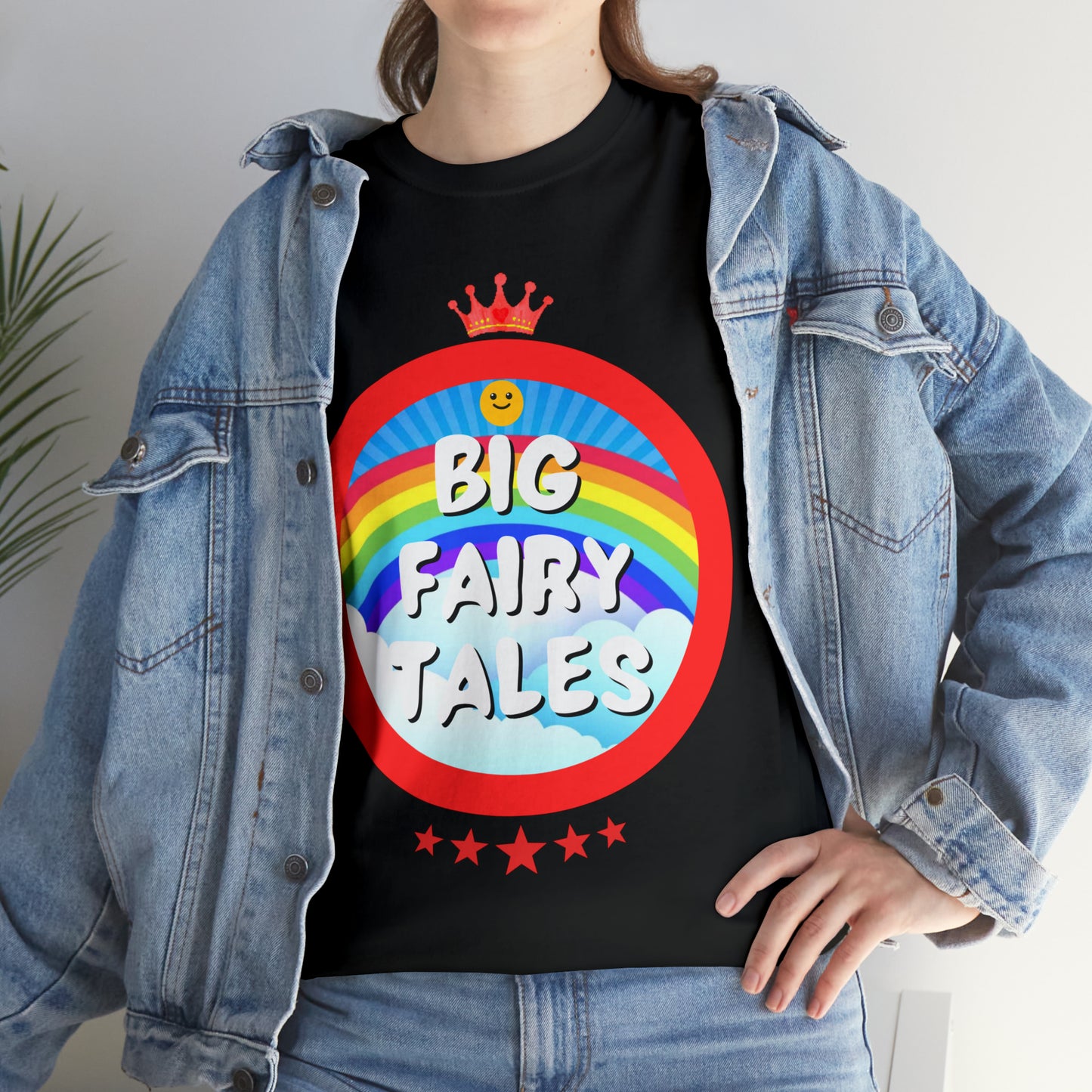 Big Fairy Tales By Schatar Original Design Heavy Cotton Tee