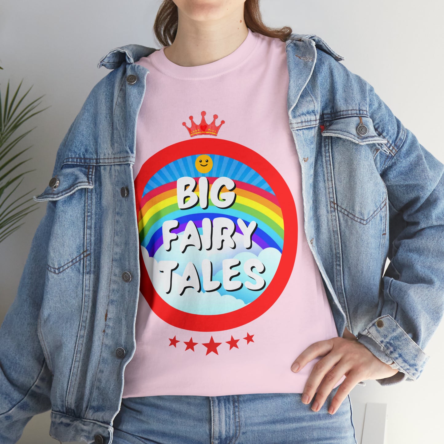 Big Fairy Tales By Schatar Original Design Heavy Cotton Tee