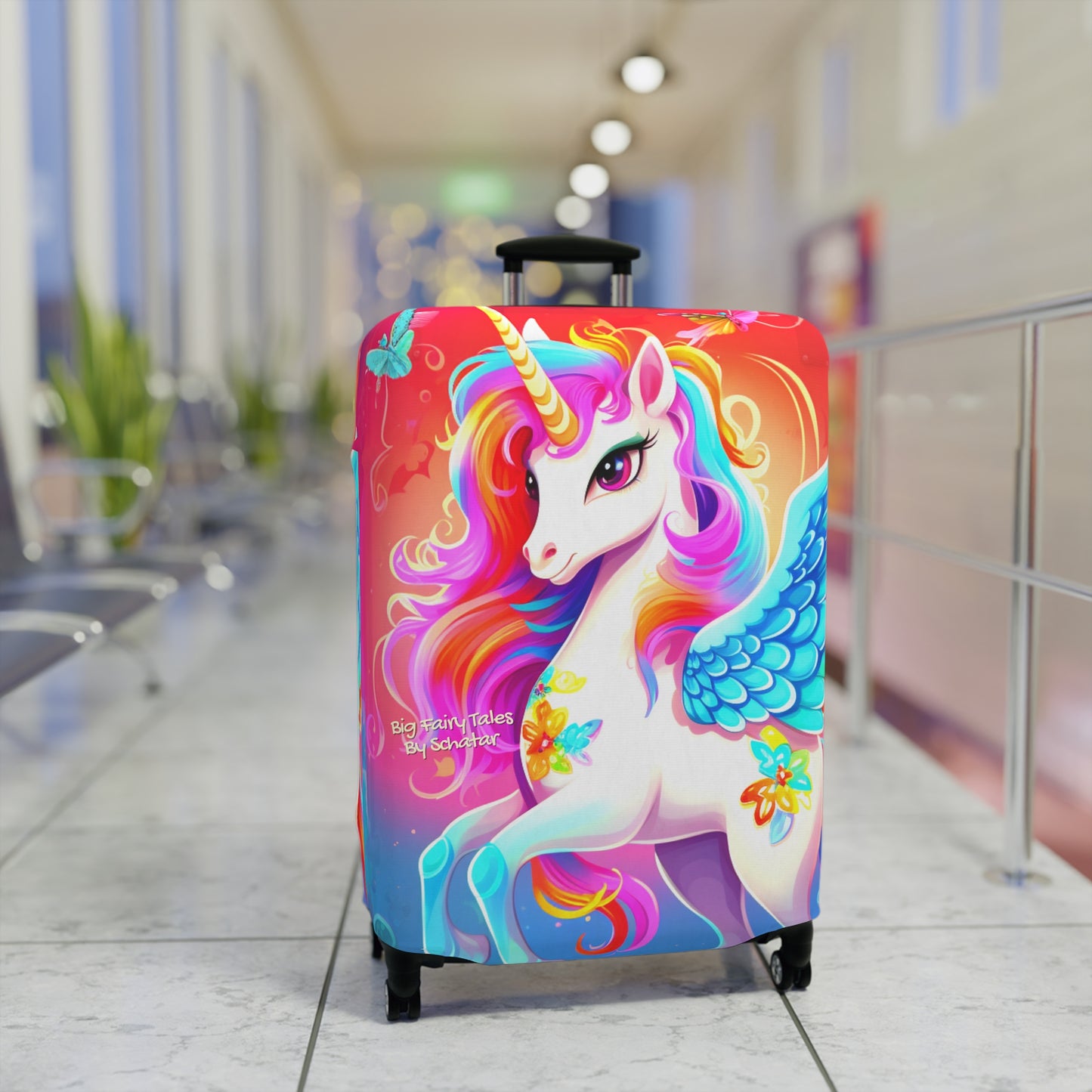 Rainbow Unicorn Luggage Cover From Big Fairytales By Schatar