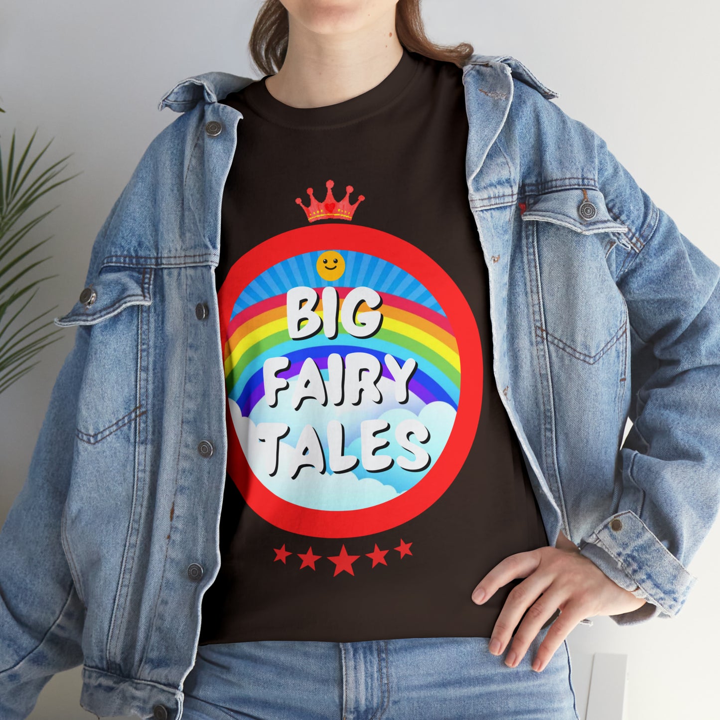 Big Fairy Tales By Schatar Original Design Heavy Cotton Tee