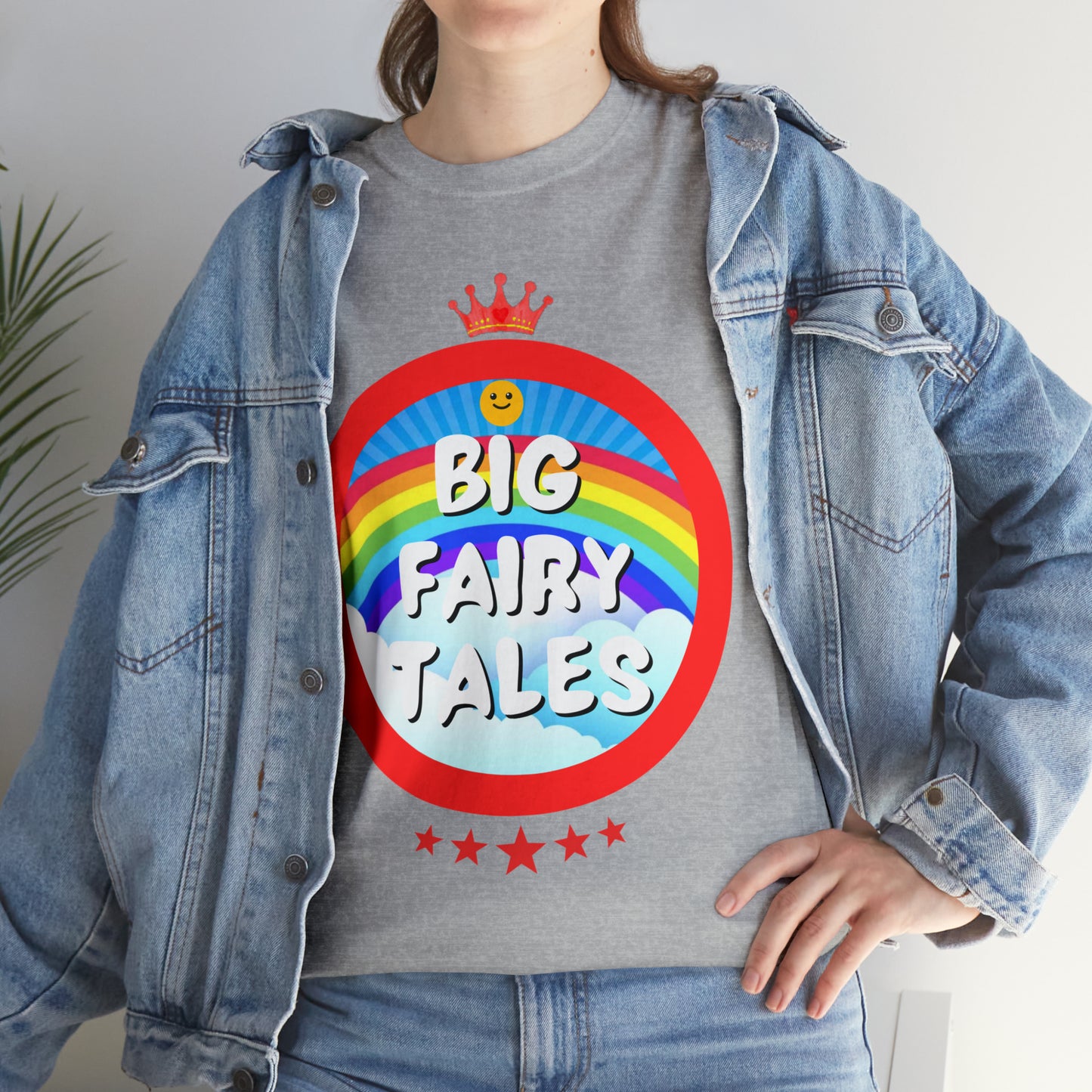 Big Fairy Tales By Schatar Original Design Heavy Cotton Tee