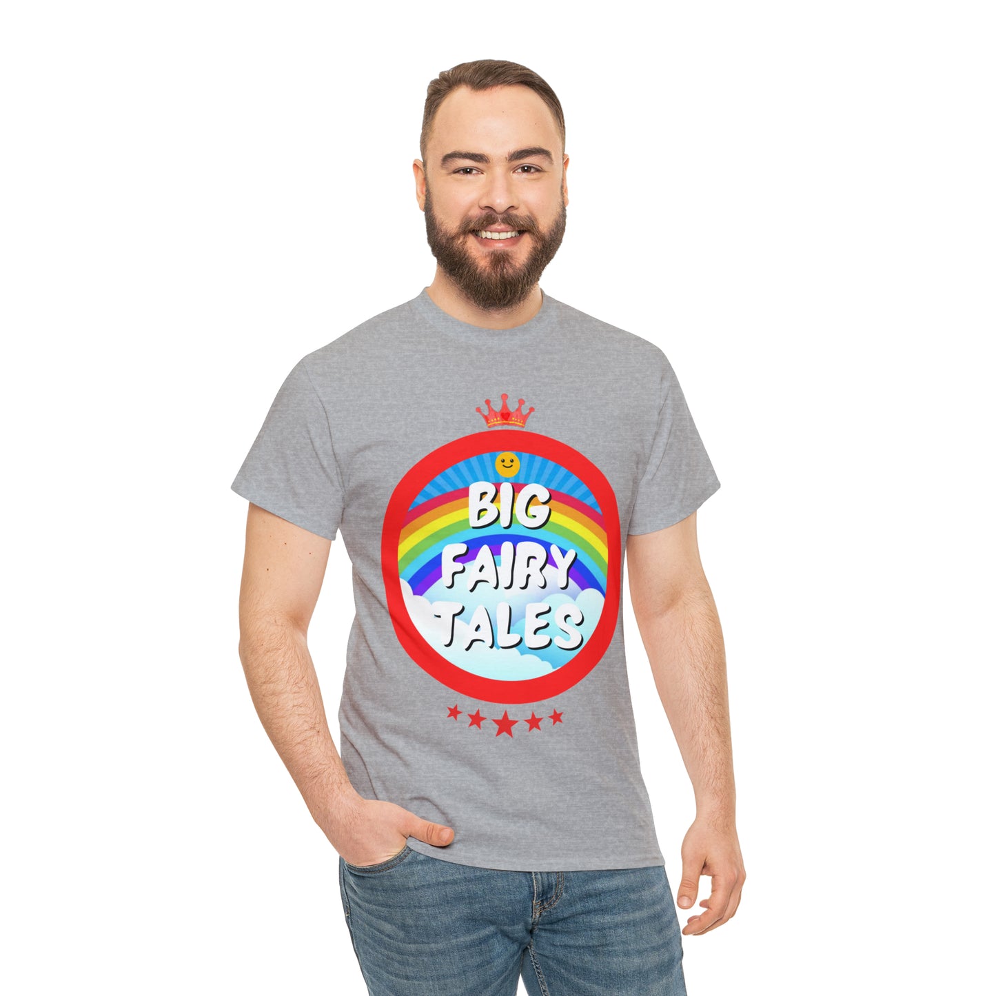 Big Fairy Tales By Schatar Original Design Heavy Cotton Tee