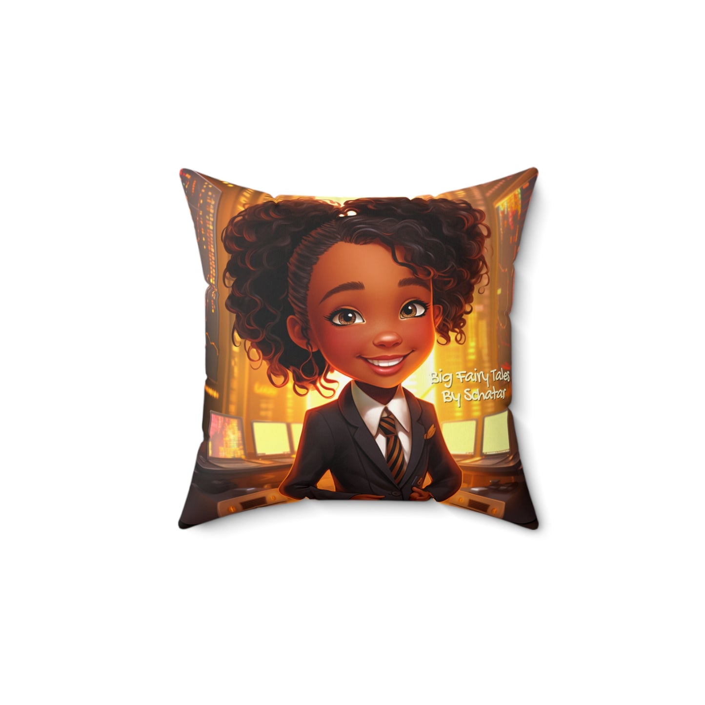 Wall Street Executive - Big Little Professionals Plush Pillow 12 From Big Fairy Tales By Schatar
