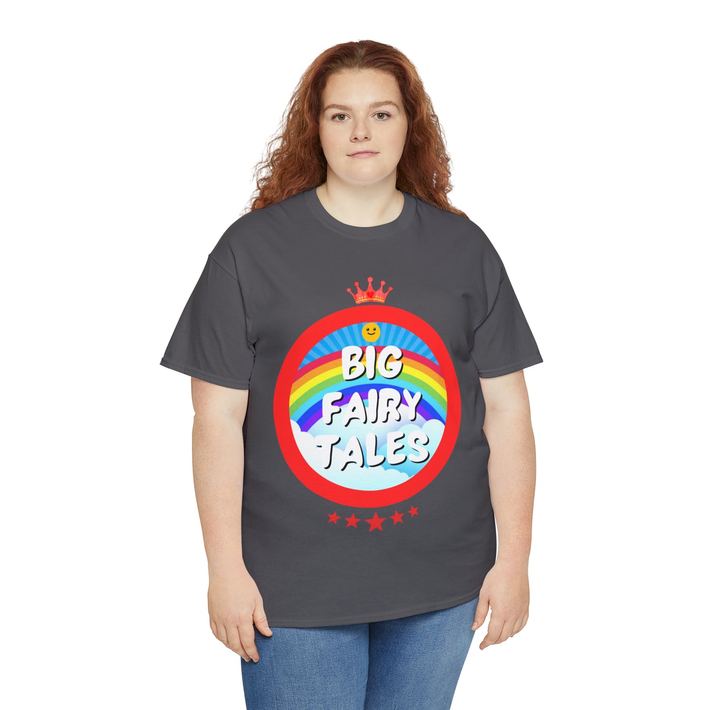 Big Fairy Tales By Schatar Original Design Heavy Cotton Tee