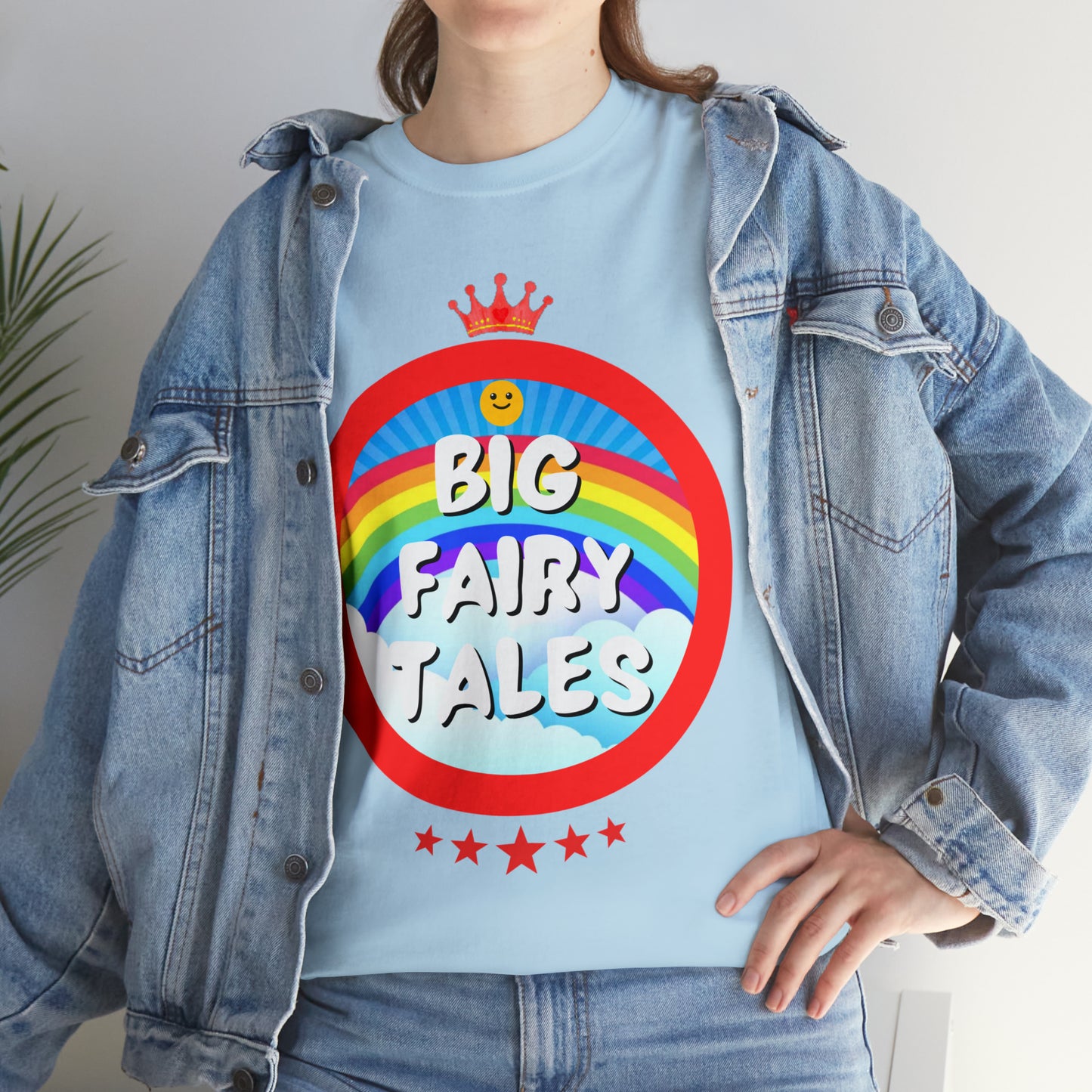 Big Fairy Tales By Schatar Original Design Heavy Cotton Tee