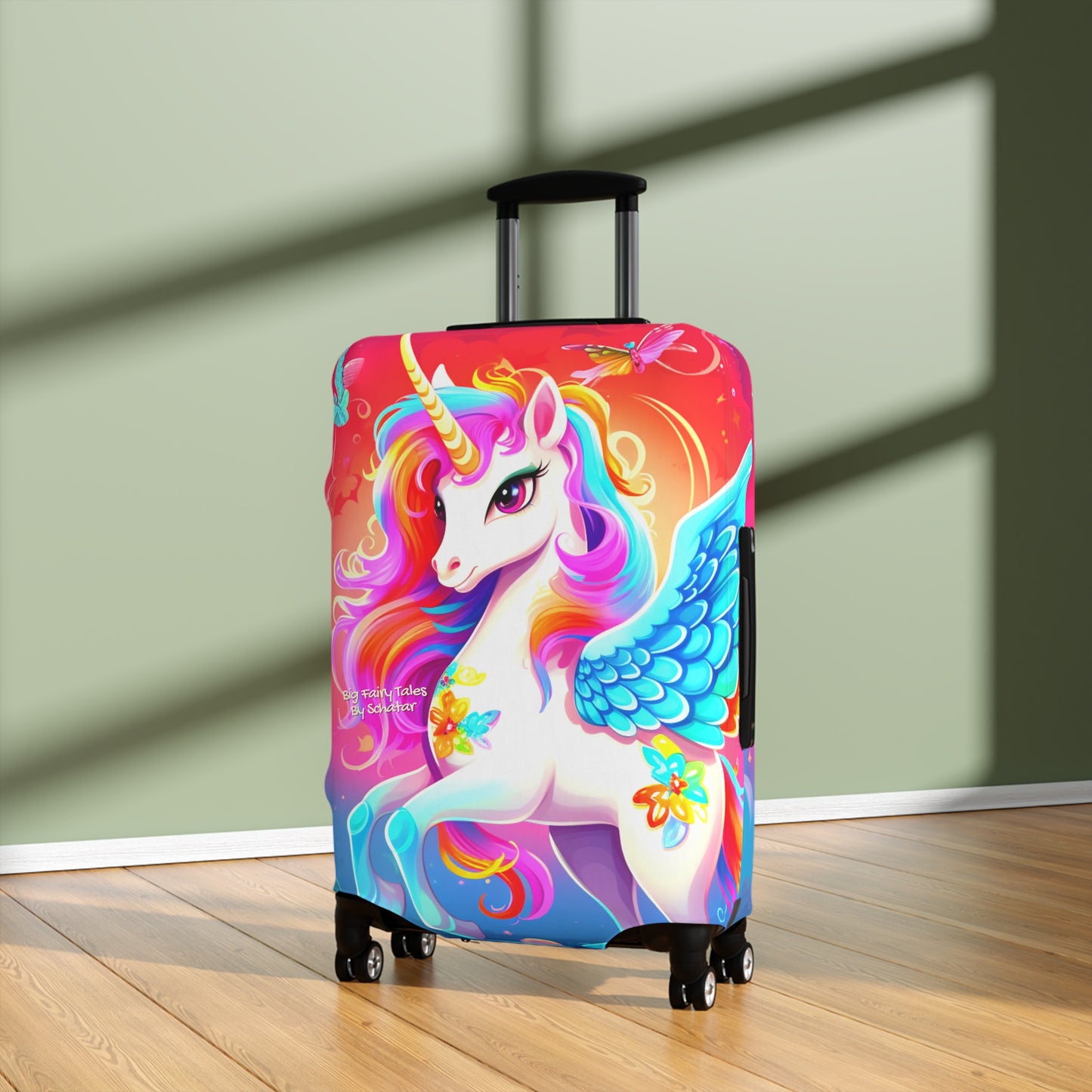 Rainbow Unicorn Luggage Cover From Big Fairytales By Schatar