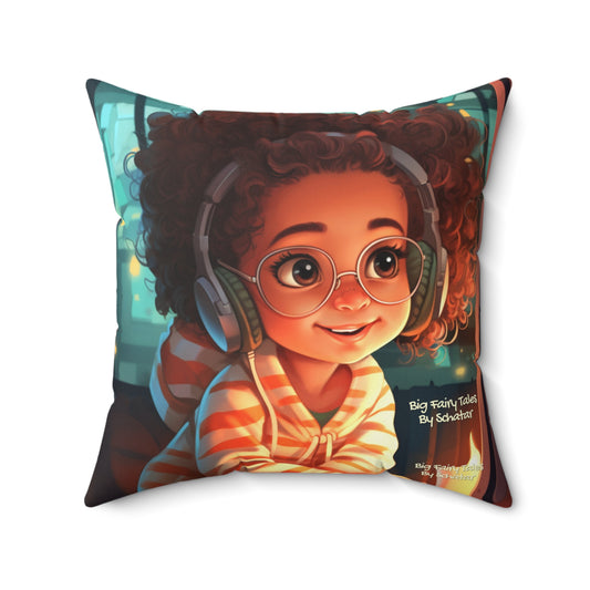 Multimedia Producer - Big Little Professionals Plush Pillow 17 From Big Fairy Tales By Schatar