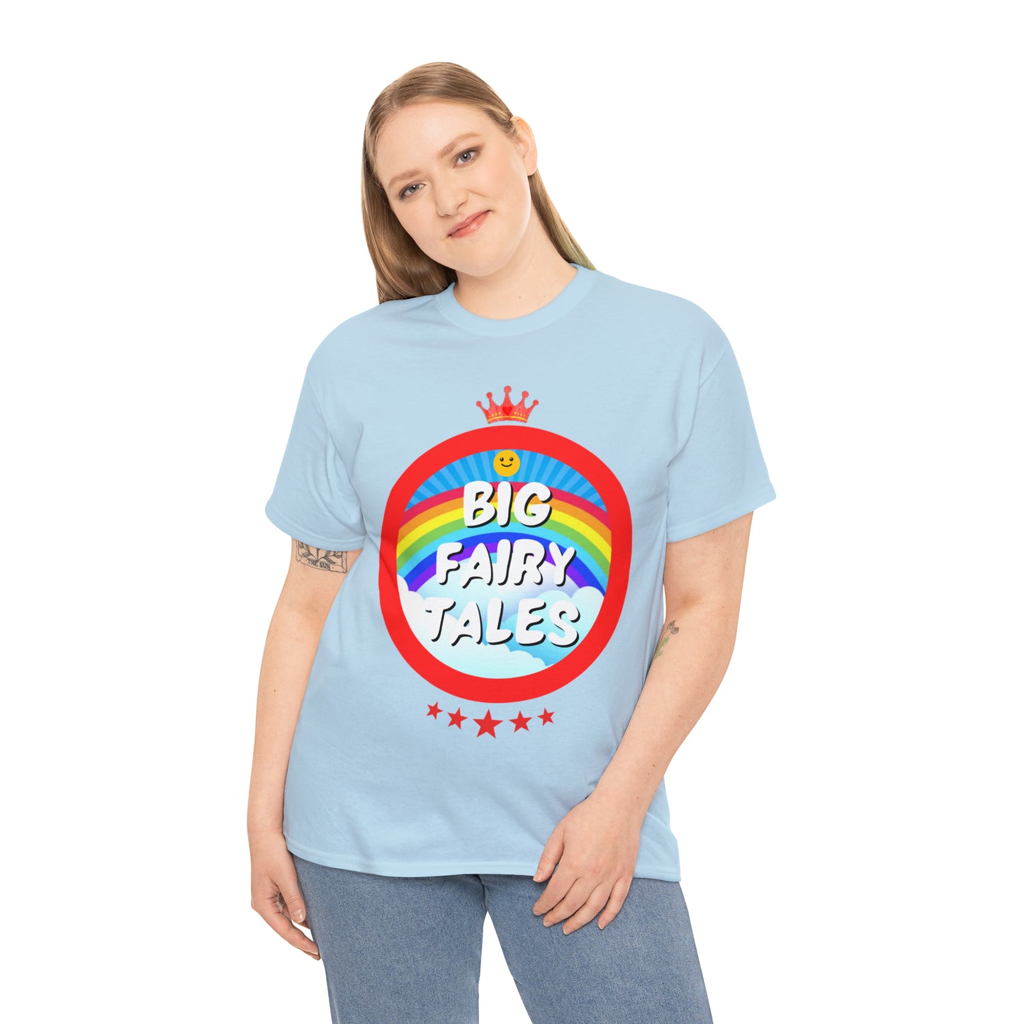 Big Fairy Tales By Schatar Original Design Heavy Cotton Tee