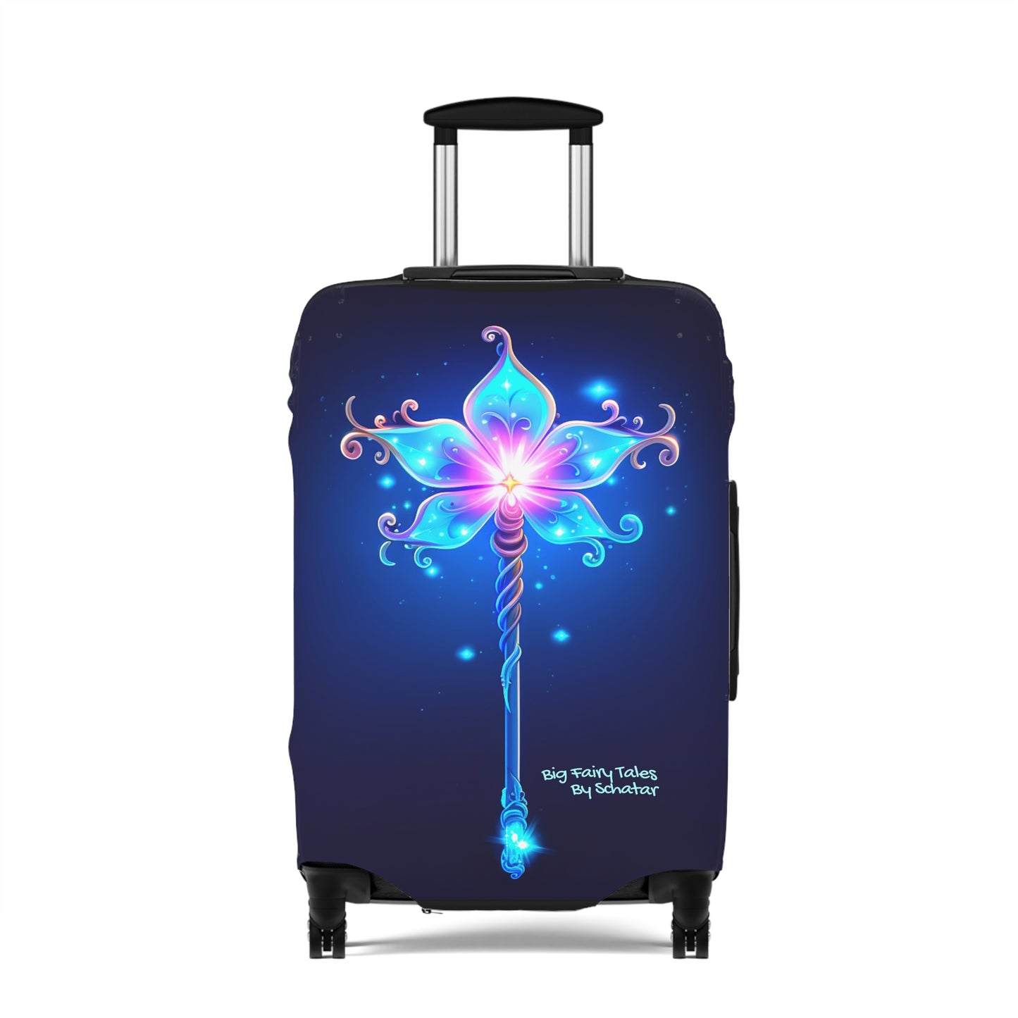 Magic Wand Glow Luggage Cover From Big Fairy Tales By Schatar