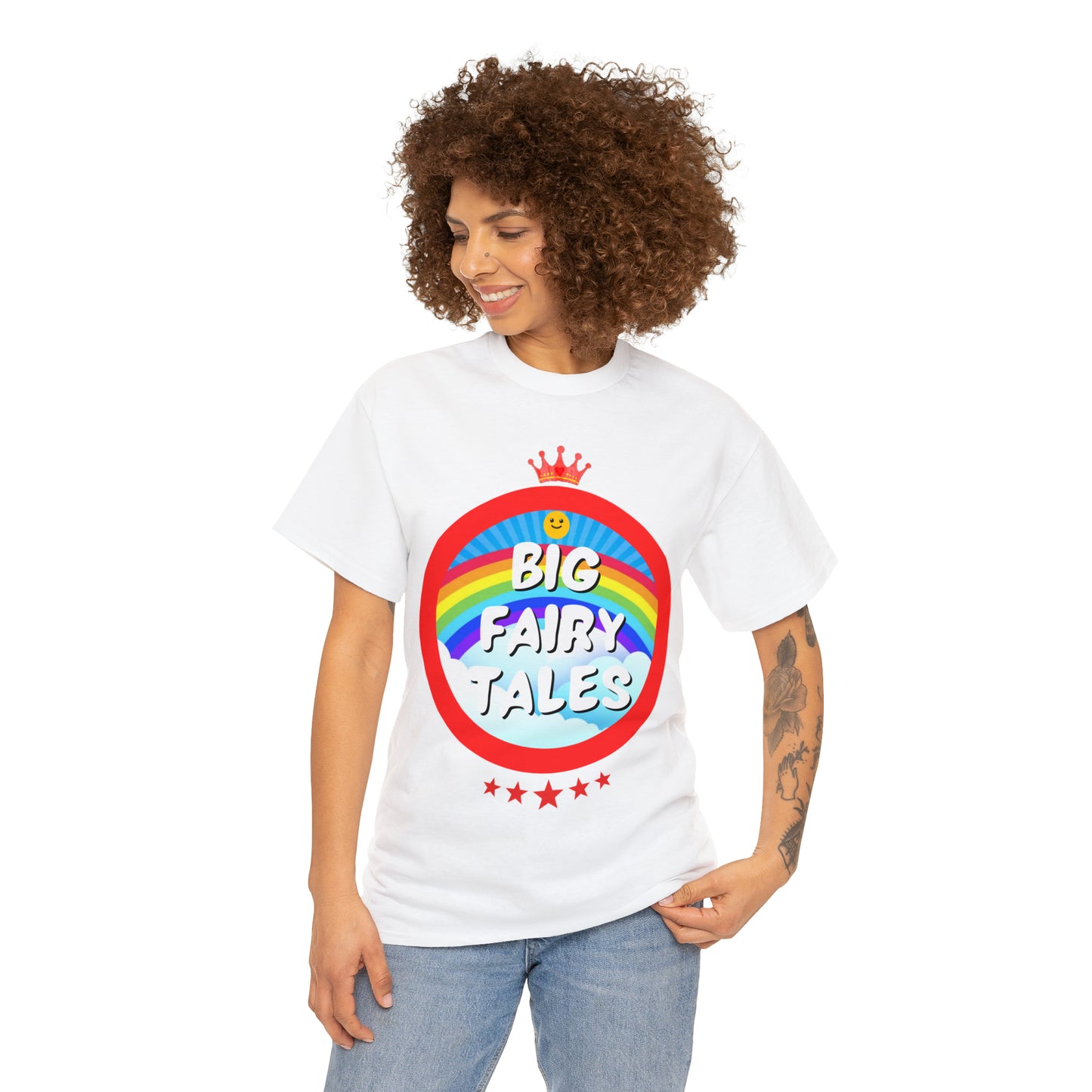 Big Fairy Tales By Schatar Original Design Heavy Cotton Tee