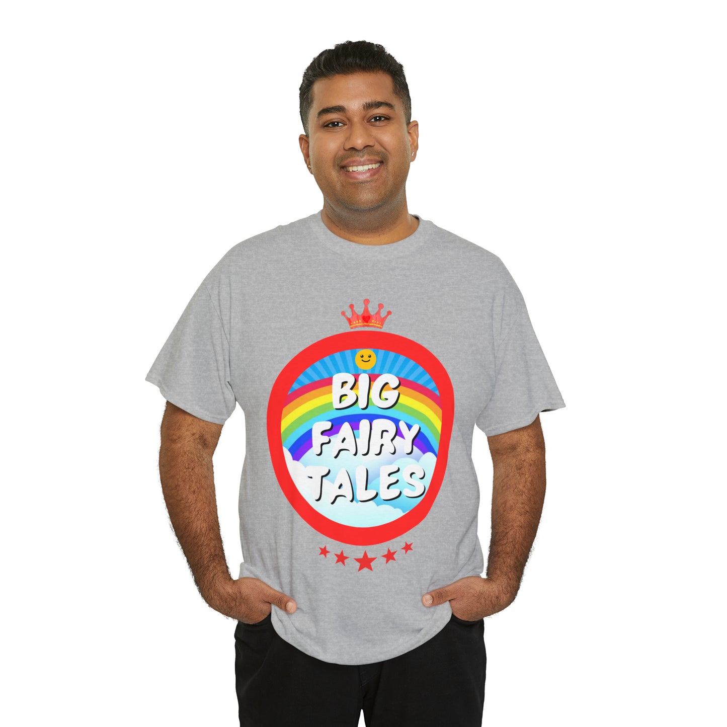 Big Fairy Tales By Schatar Original Design Heavy Cotton Tee