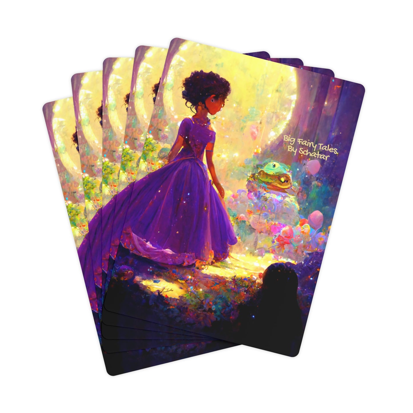 Big Fairy Tales By Schatar Princess and Frog Prince Playing Cards