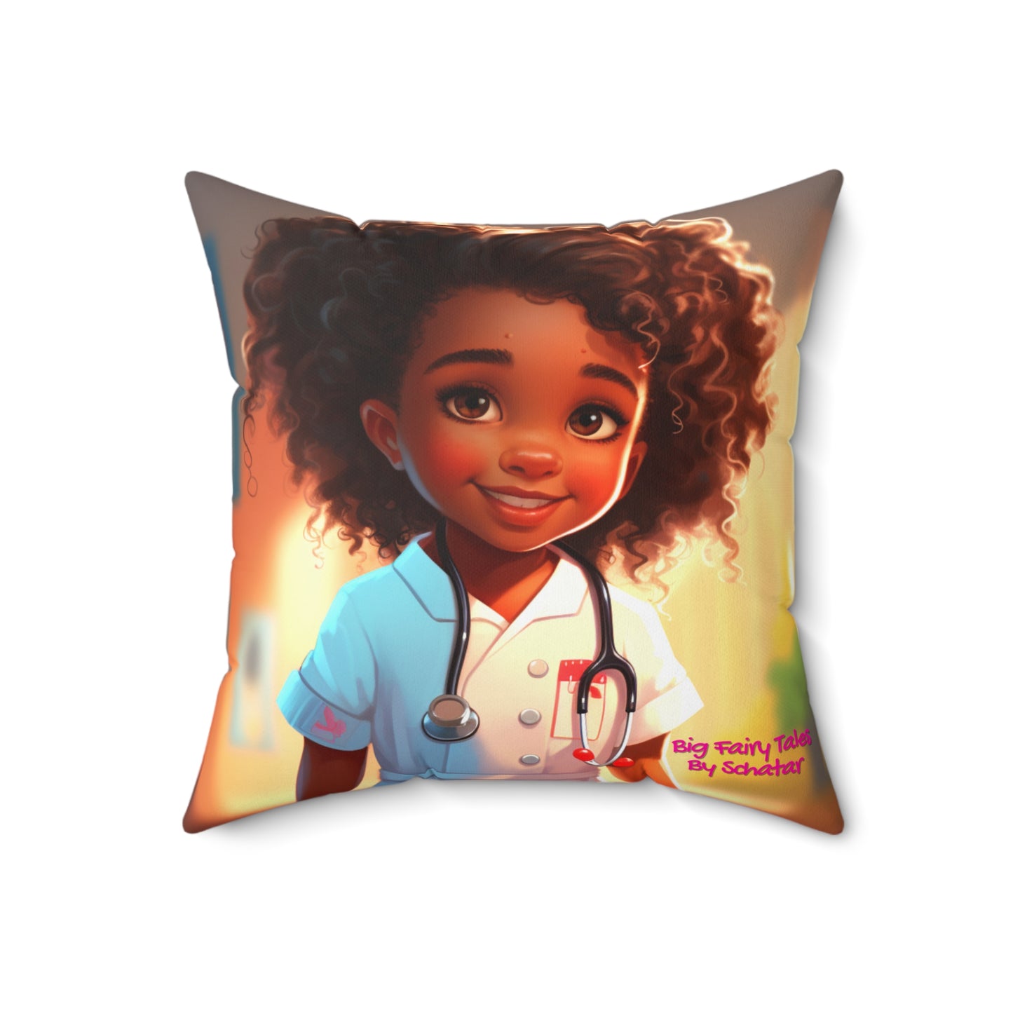 Nurse - Big Little Professionals Plush Pillow 19 From Big Fairy Tales By Schatar