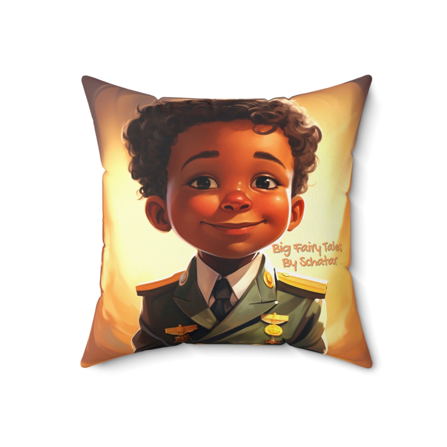 Military Officer - Big Little Professionals Plush Pillow 14 From Big Fairy Tales By Schatar