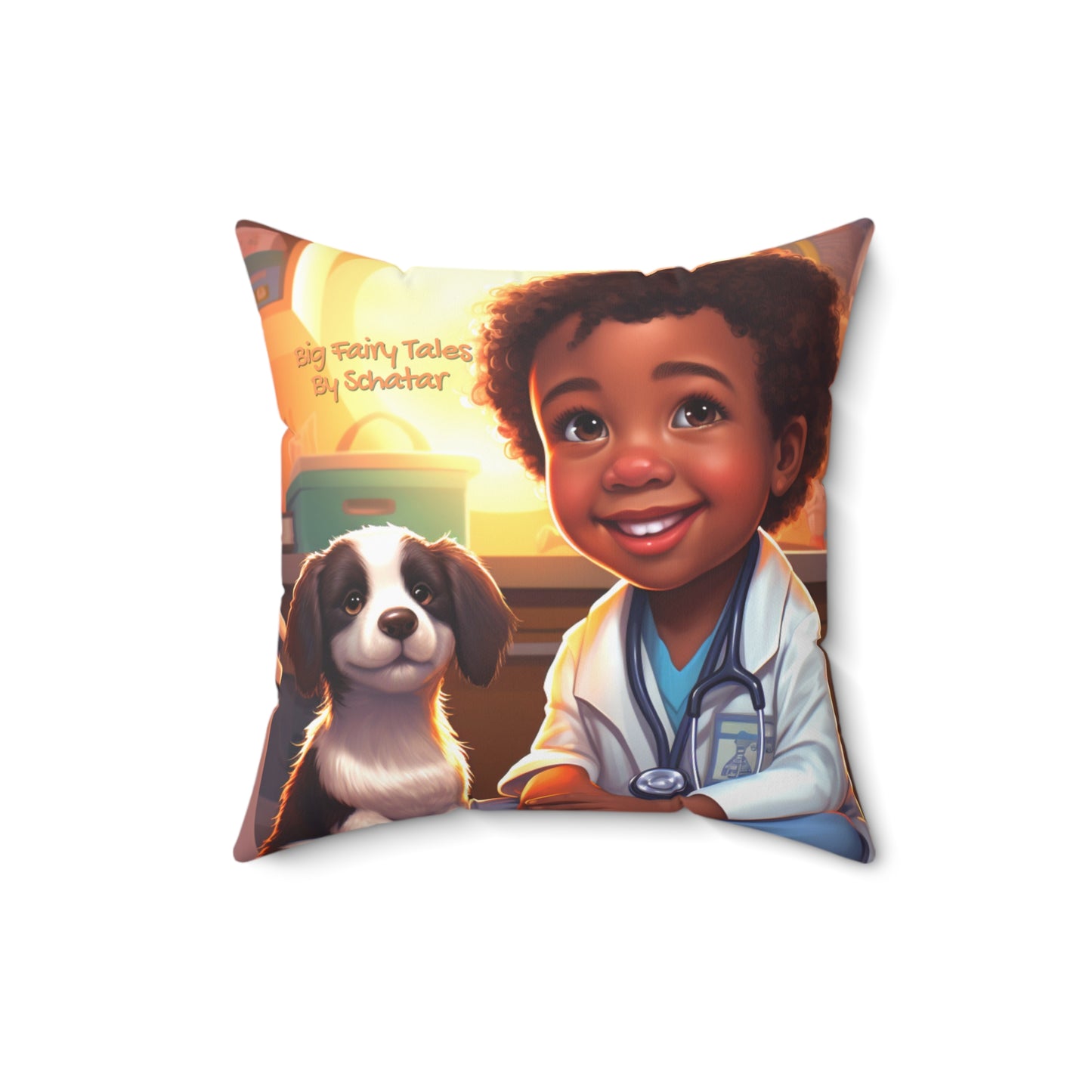 Veterinarian - Big Little Professionals Plush Pillow 6 From Big Fairy Tales By Schatar