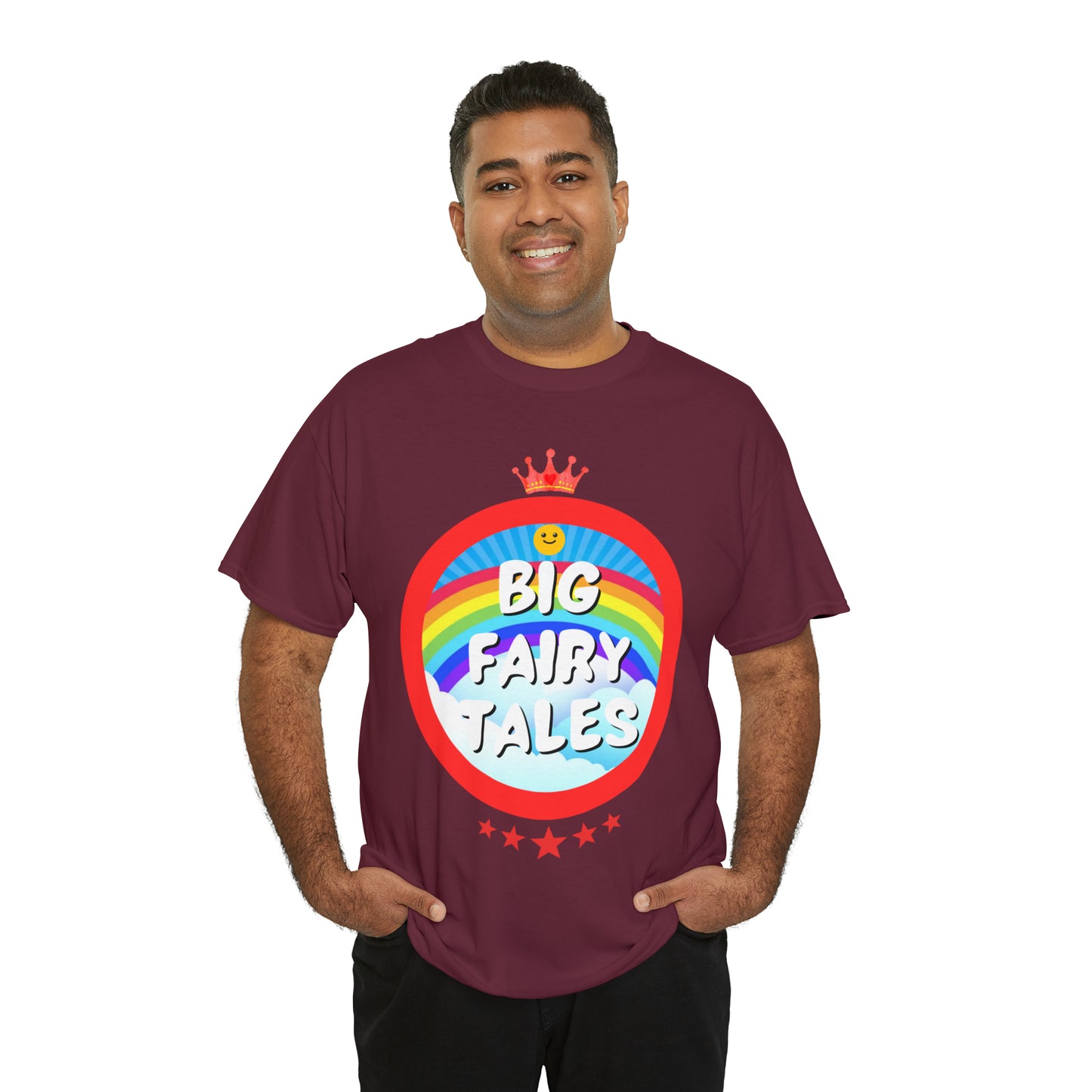 Big Fairy Tales By Schatar Original Design Heavy Cotton Tee