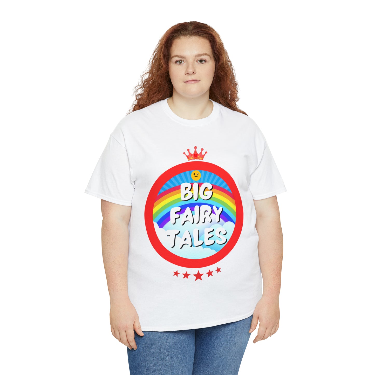 Big Fairy Tales By Schatar Original Design Heavy Cotton Tee