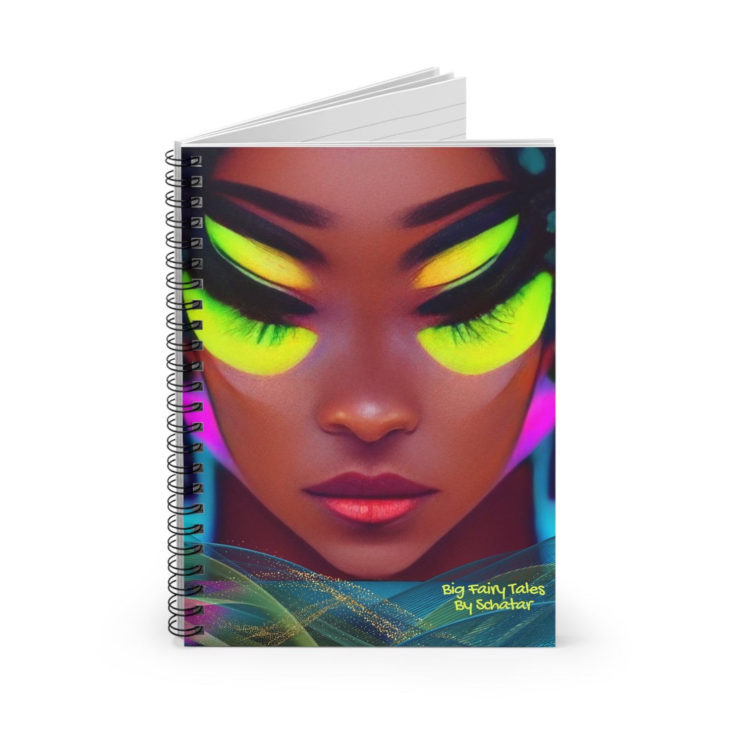 Goddess Gen 1 Spiral Notebook - Ruled Line - From Big Fairy Tales By Schatar