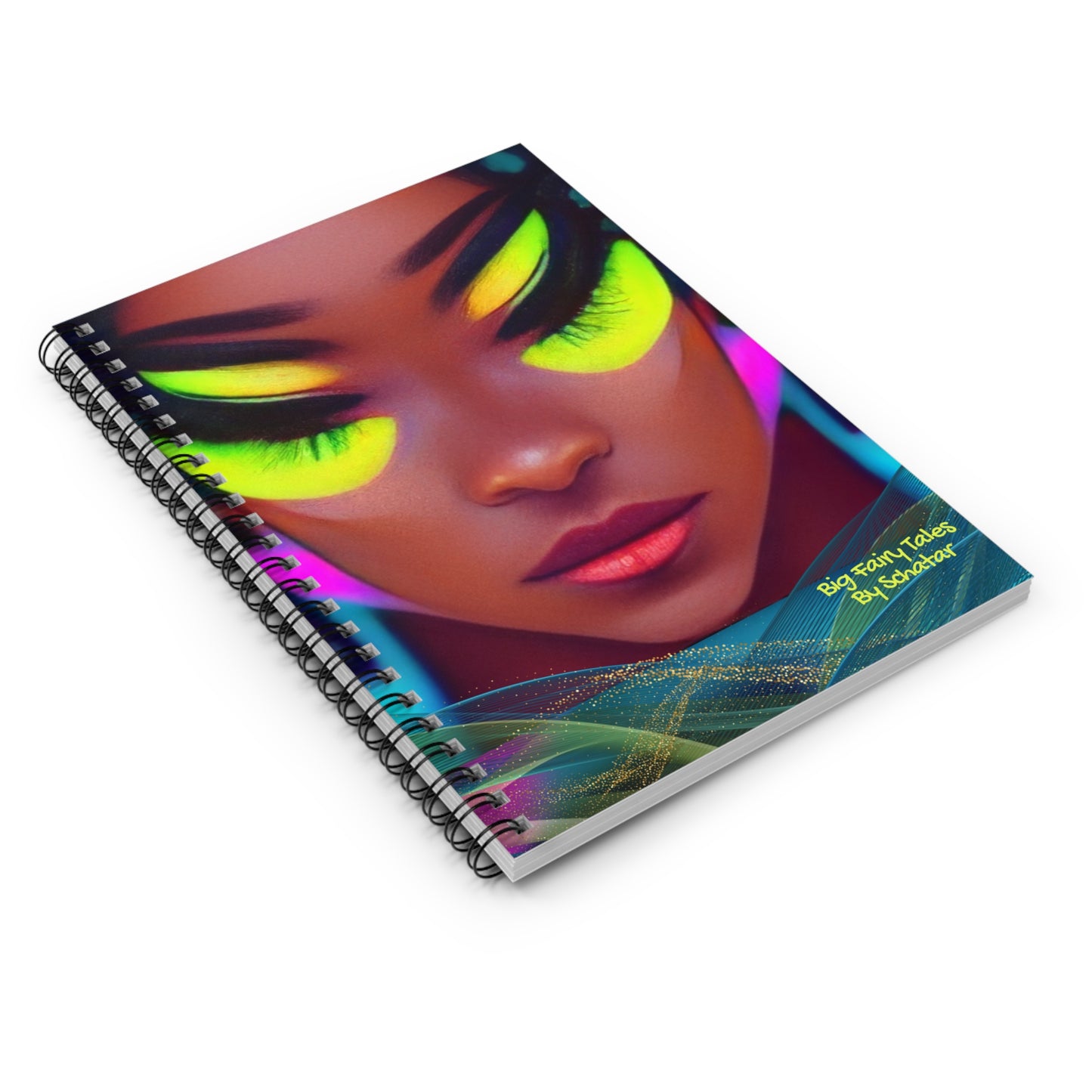 Goddess Gen 1 Spiral Notebook - Ruled Line - From Big Fairy Tales By Schatar