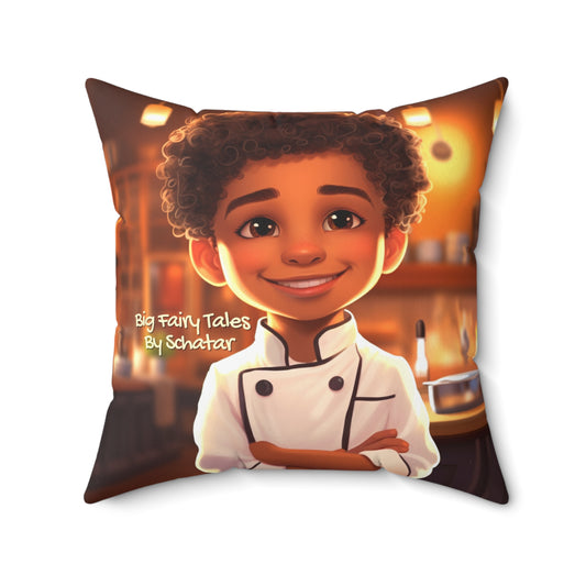 Restauranteur - Big Little Professionals Plush Pillow 20 From Big Fairy Tales By Schatar