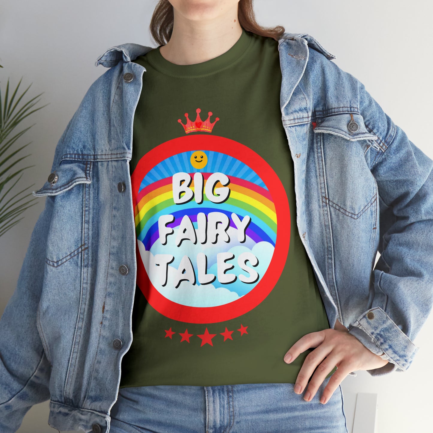 Big Fairy Tales By Schatar Original Design Heavy Cotton Tee