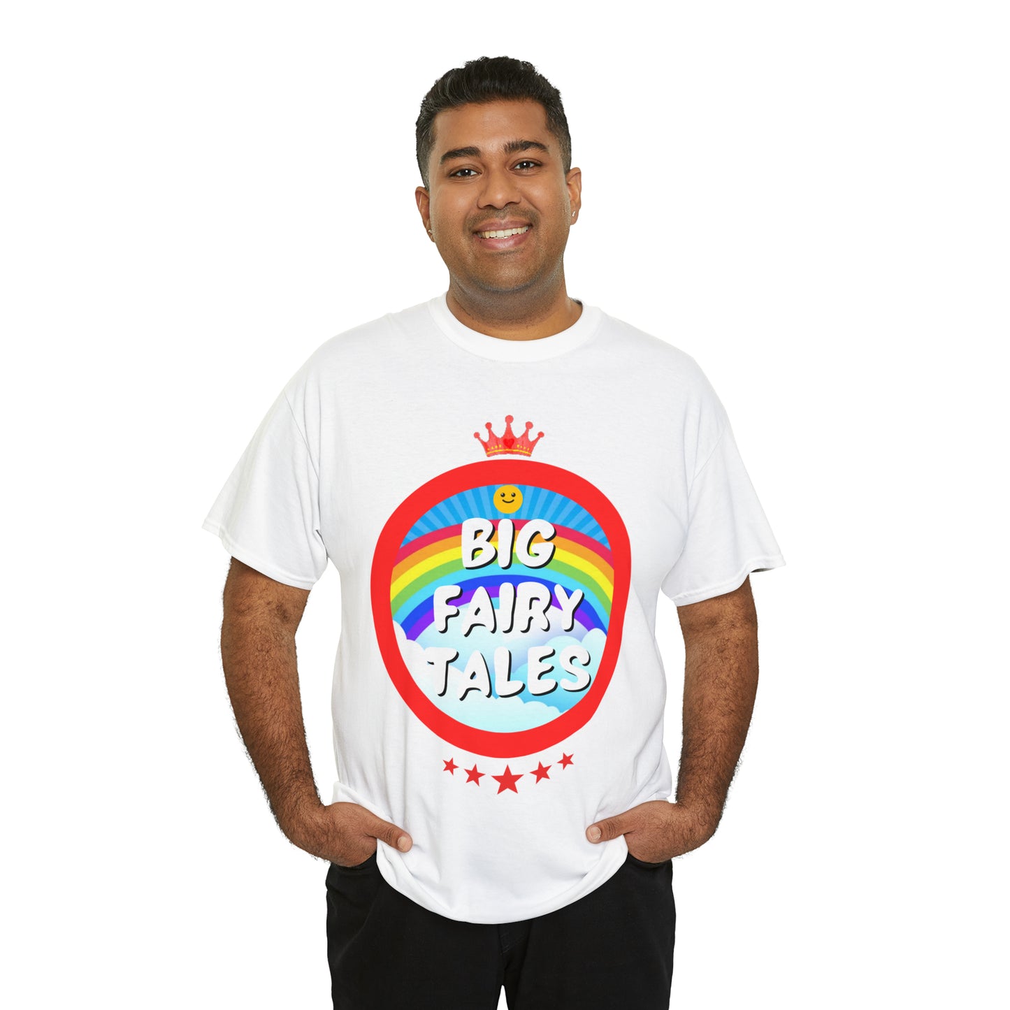 Big Fairy Tales By Schatar Original Design Heavy Cotton Tee