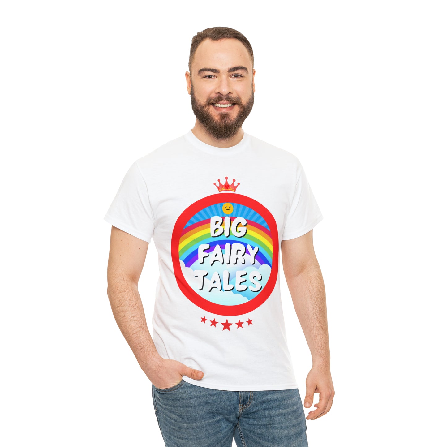 Big Fairy Tales By Schatar Original Design Heavy Cotton Tee