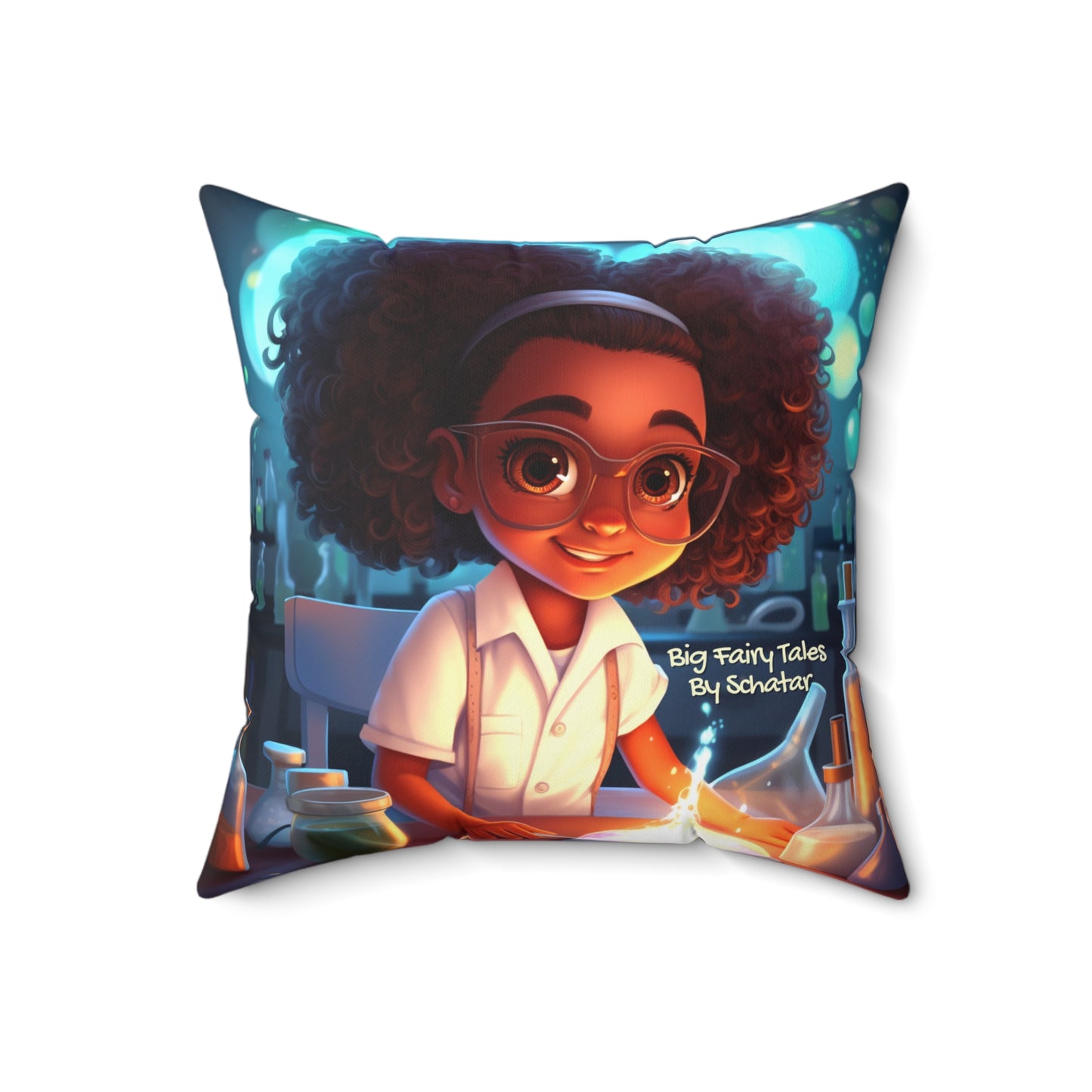Scientist - Big Little Professionals Plush Pillow 13 From Big Fairy Tales By Schatar