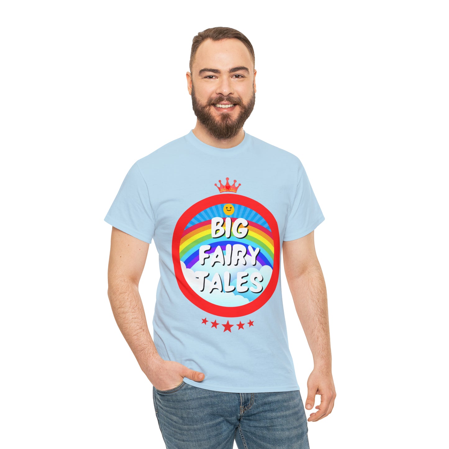 Big Fairy Tales By Schatar Original Design Heavy Cotton Tee