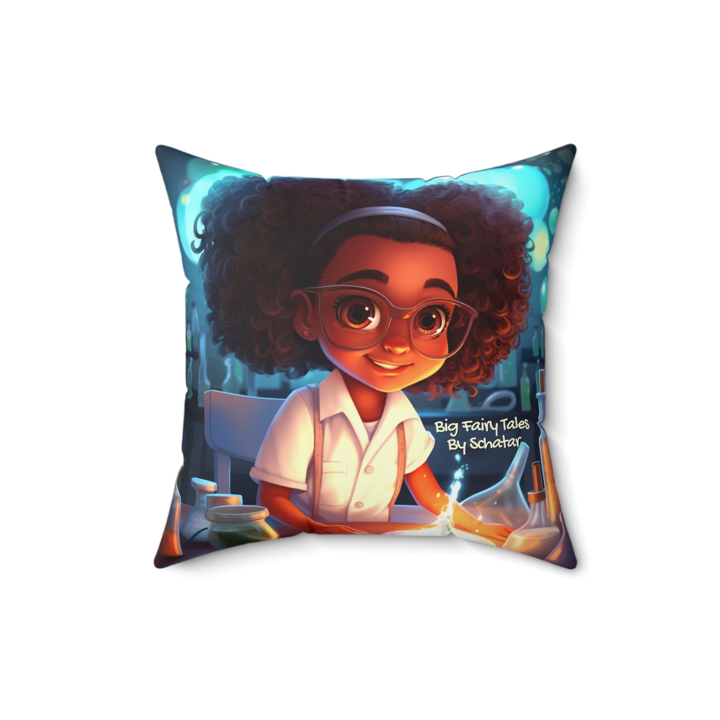 Scientist - Big Little Professionals Plush Pillow 13 From Big Fairy Tales By Schatar