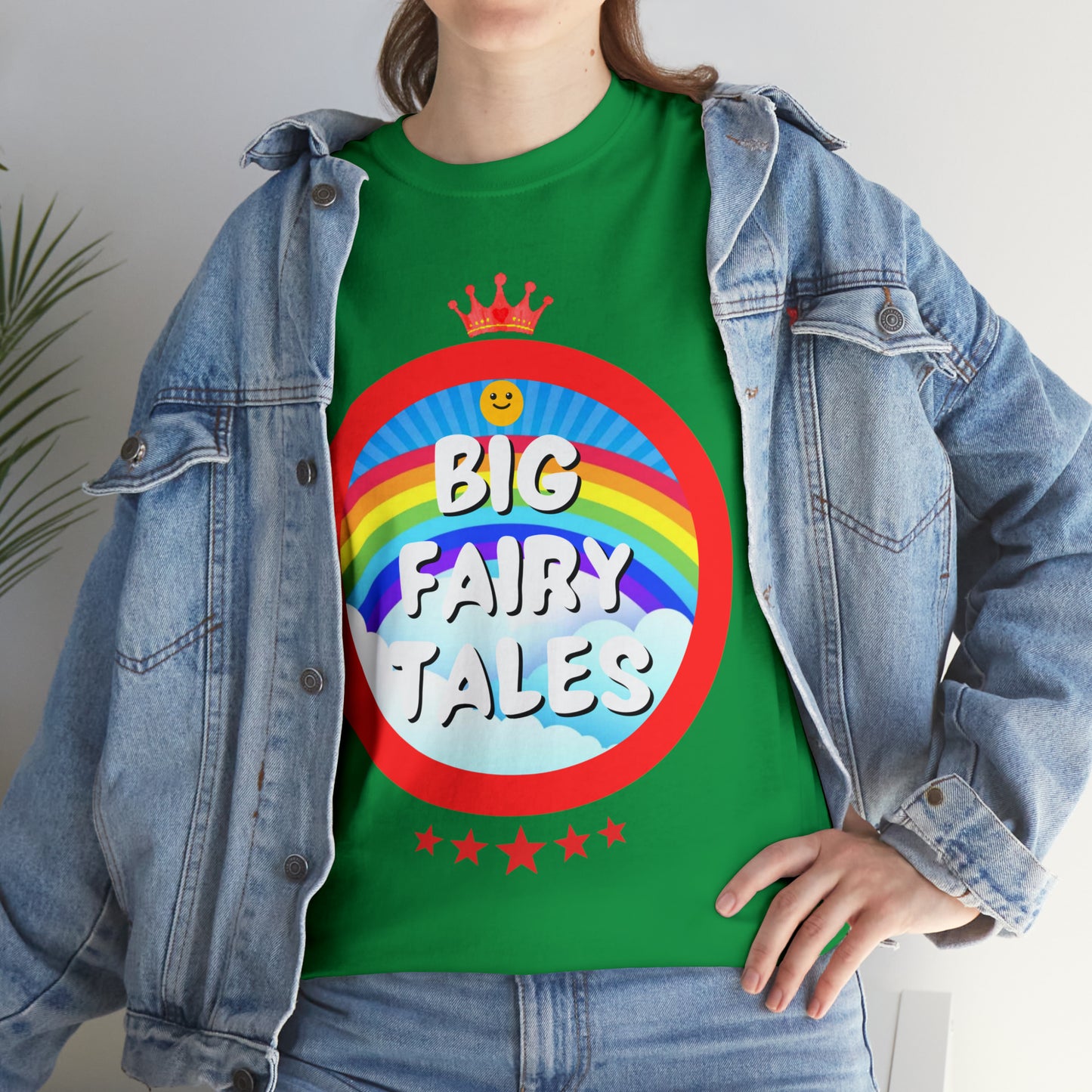 Big Fairy Tales By Schatar Original Design Heavy Cotton Tee