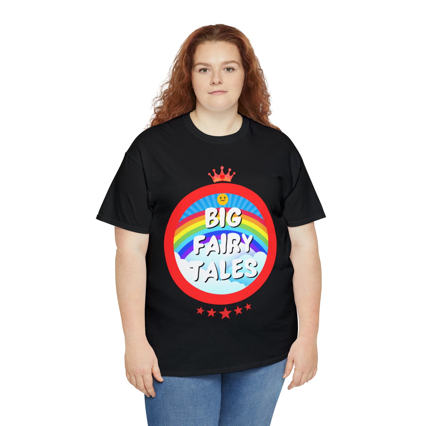 Big Fairy Tales By Schatar Original Design Heavy Cotton Tee