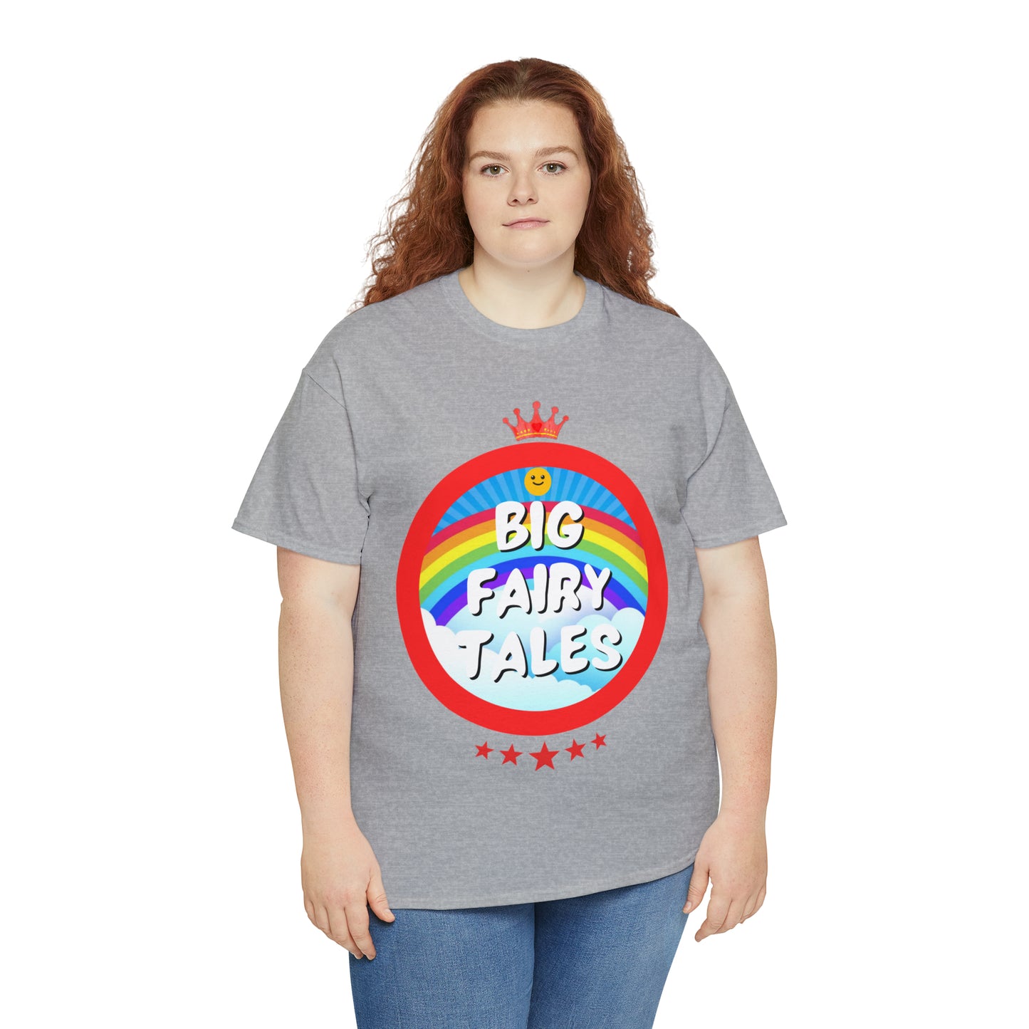 Big Fairy Tales By Schatar Original Design Heavy Cotton Tee