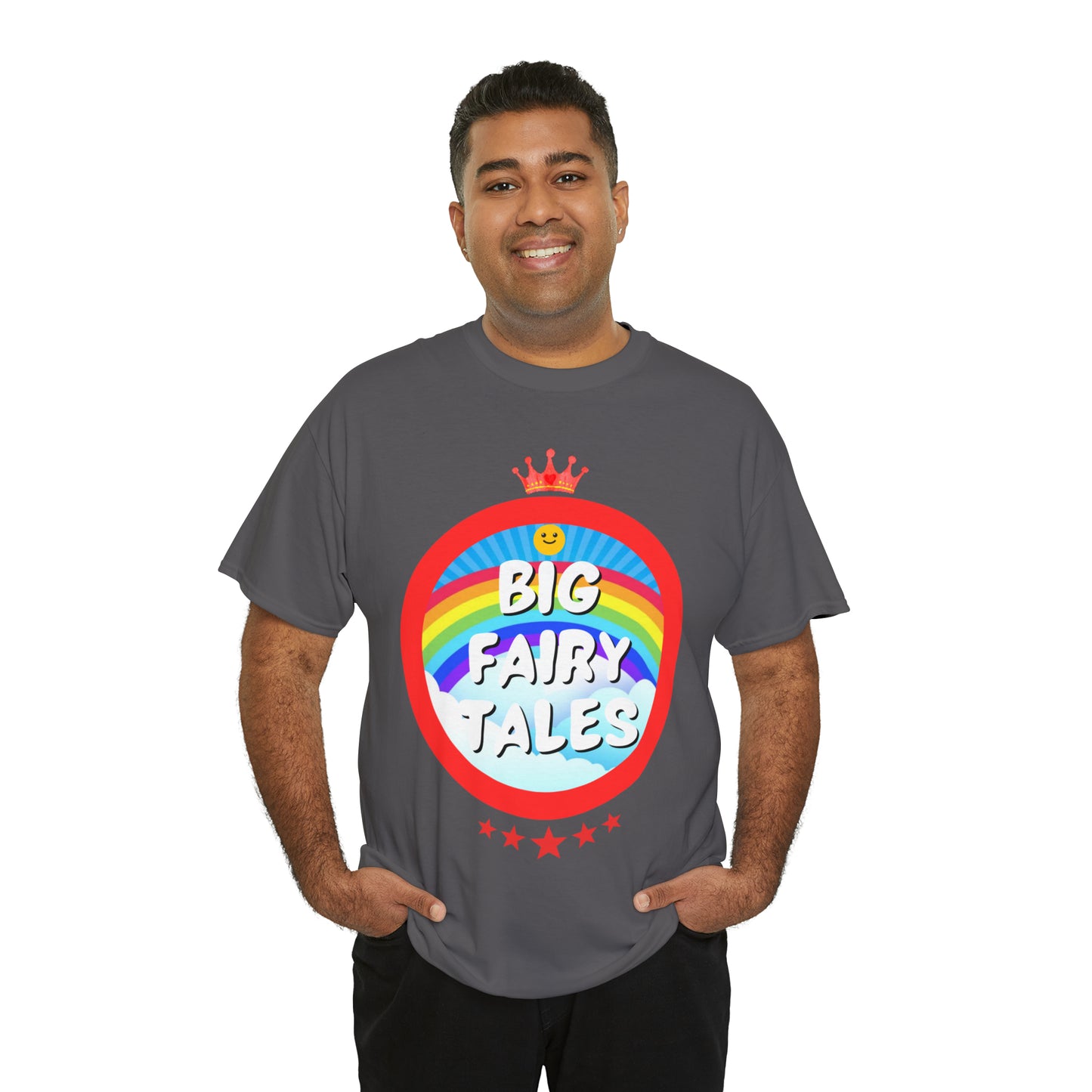 Big Fairy Tales By Schatar Original Design Heavy Cotton Tee