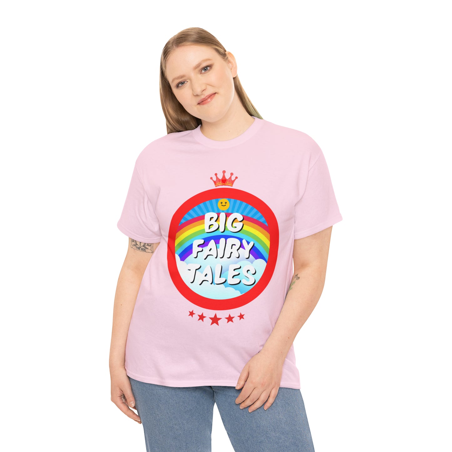 Big Fairy Tales By Schatar Original Design Heavy Cotton Tee