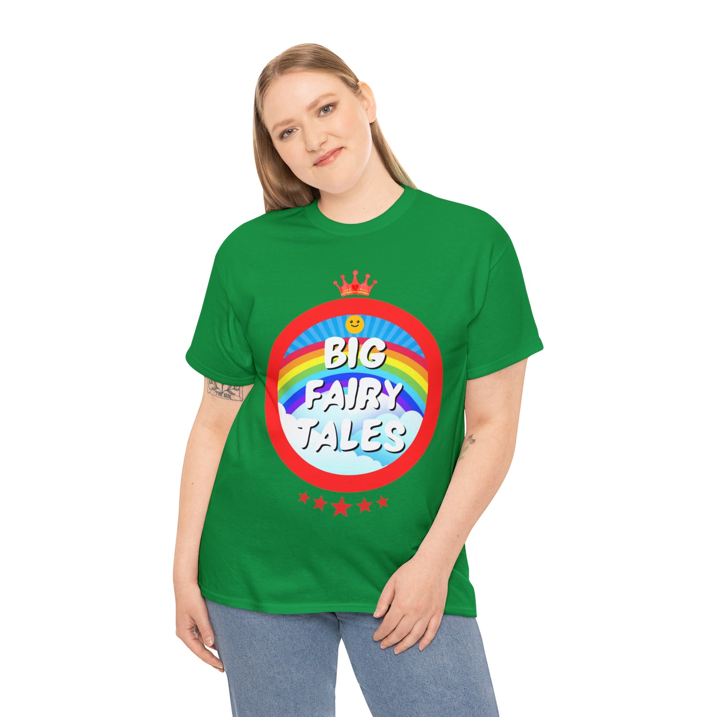 Big Fairy Tales By Schatar Original Design Heavy Cotton Tee