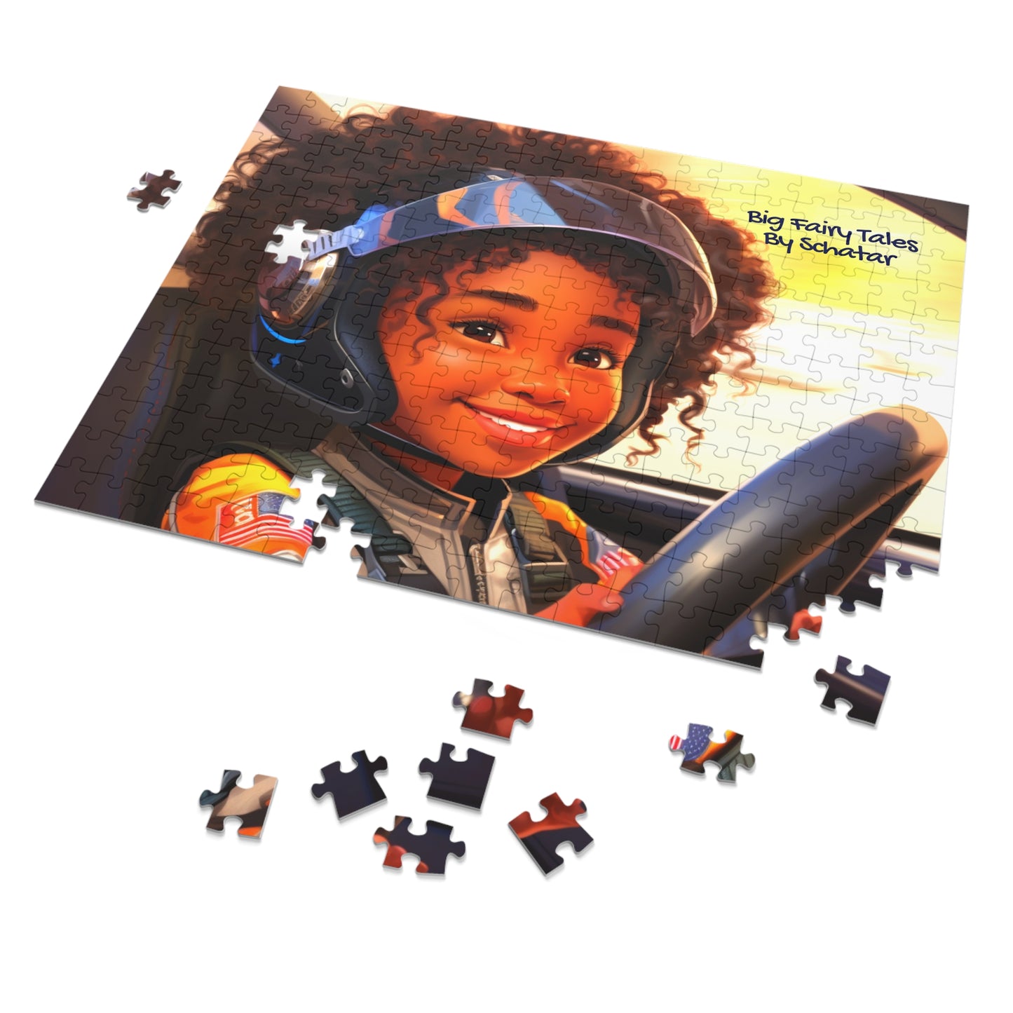 Race Car Driver - Big Little Professionals Puzzle 9 From Big Fairy Tales By Schatar
