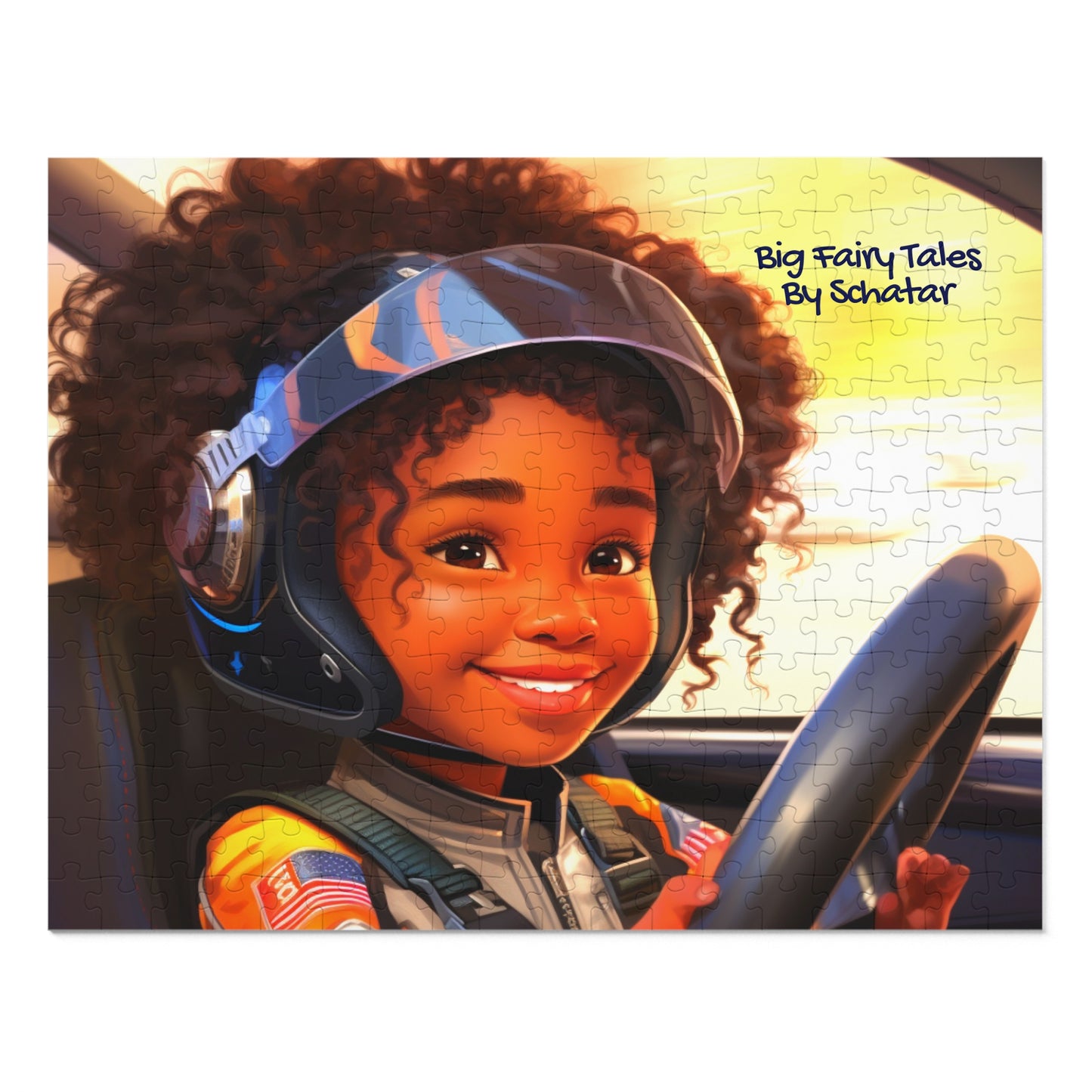 Race Car Driver - Big Little Professionals Puzzle 9 From Big Fairy Tales By Schatar