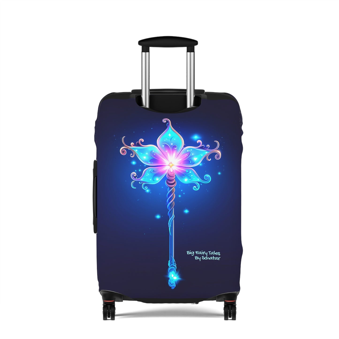 Magic Wand Glow Luggage Cover From Big Fairy Tales By Schatar