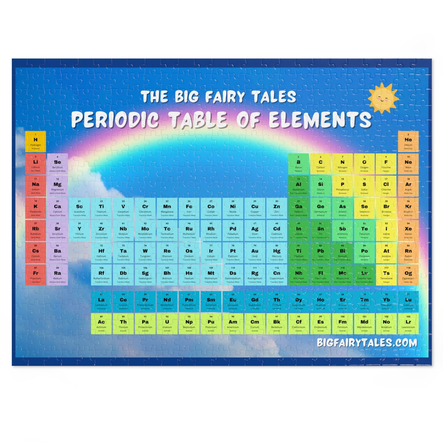 Big Fairy Tales By Schatar - STEM Puzzle - Periodic Table Of Elements