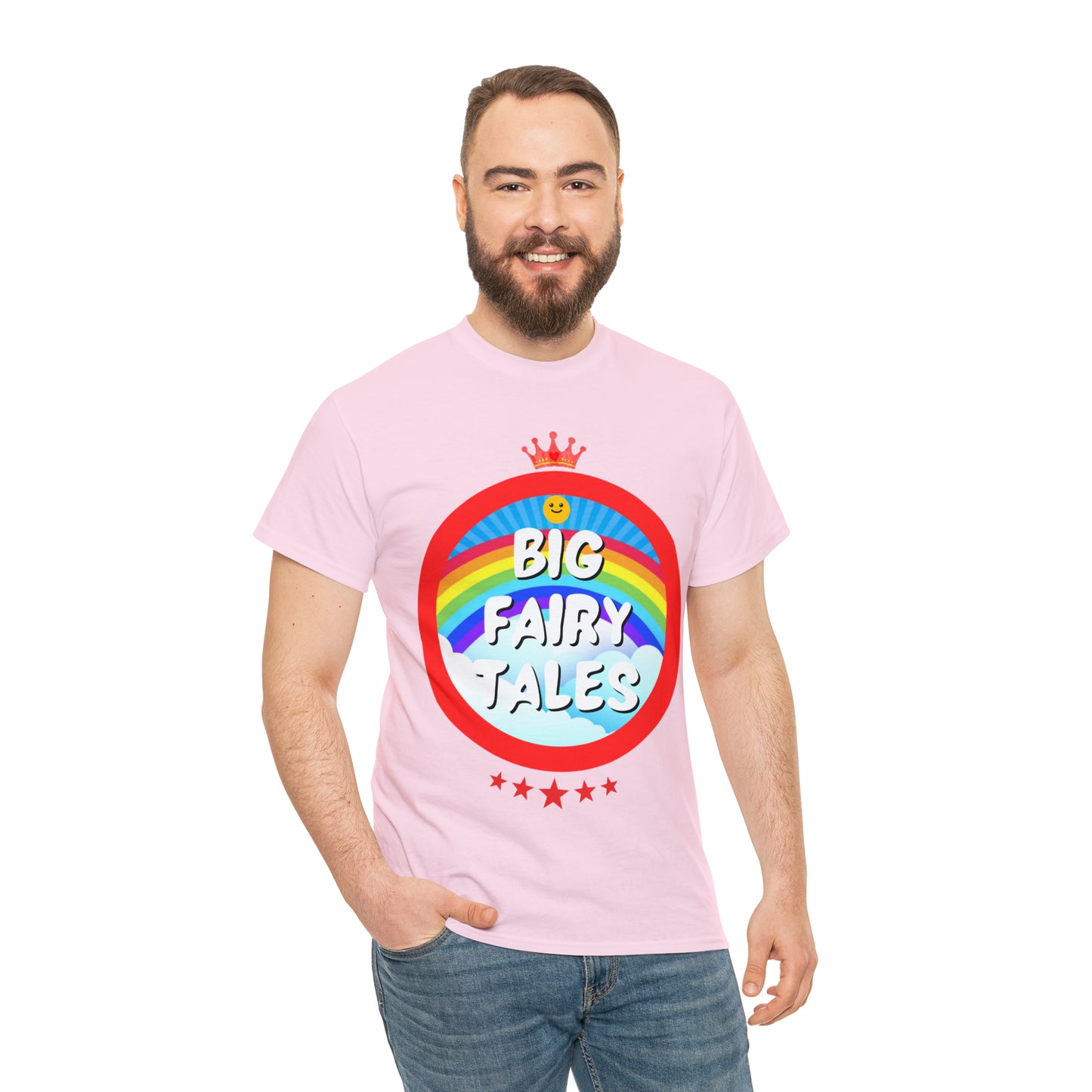 Big Fairy Tales By Schatar Original Design Heavy Cotton Tee