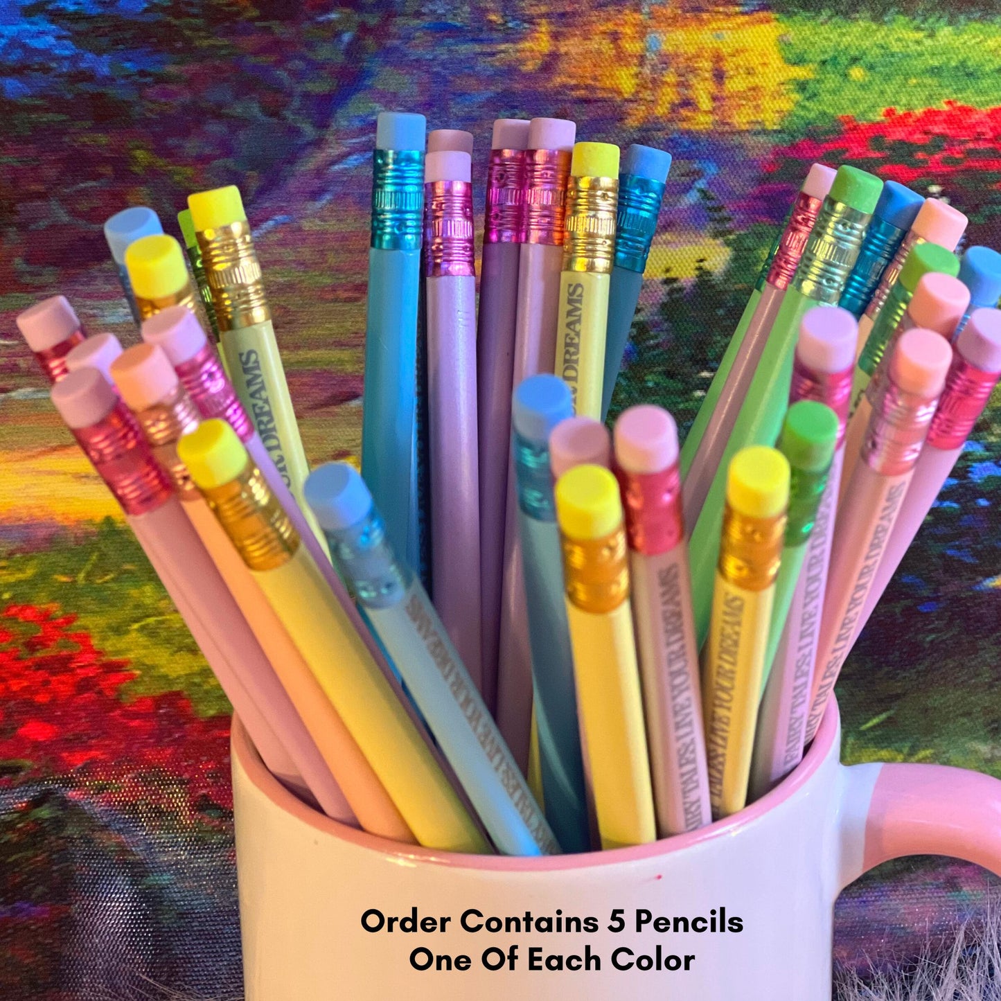 Dreamy Pastel Pencil Collection Of 5 From Big Fairy Tales By Schatar